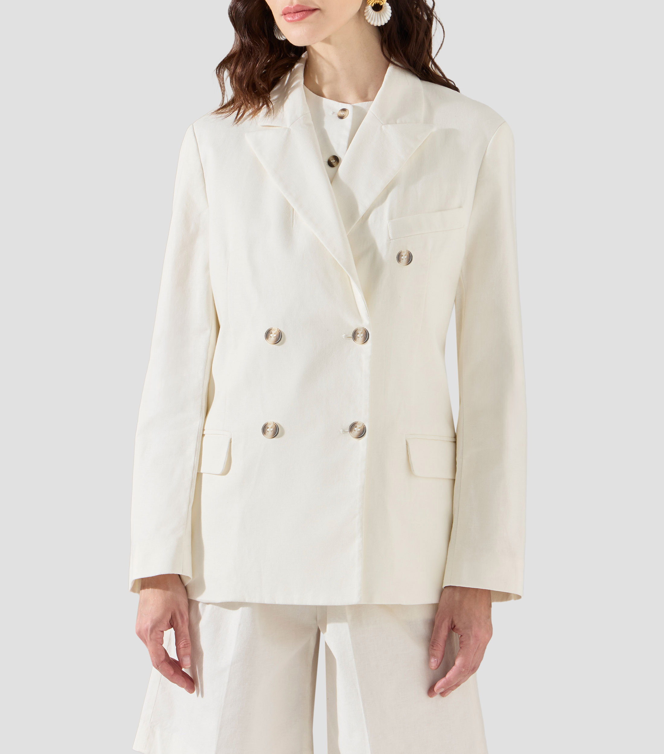 Blazer liso Mujer