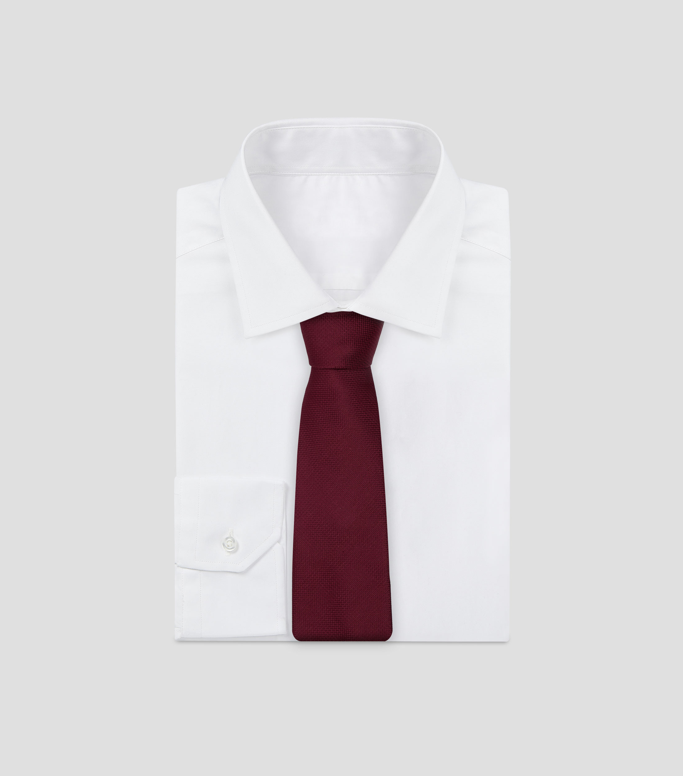 Corbata ancha de seda con microdiseño