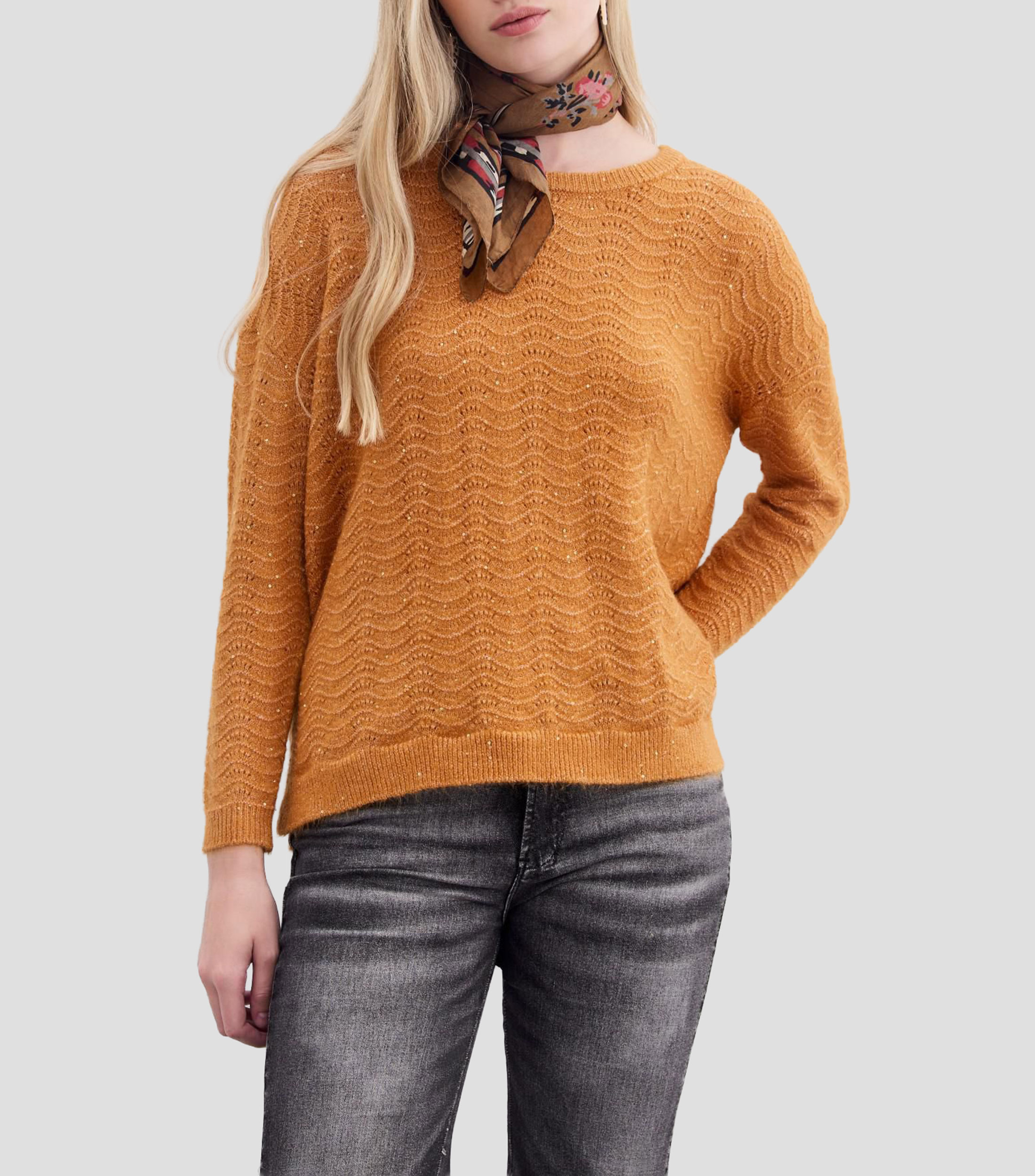 Suéter cuello redondo Mujer