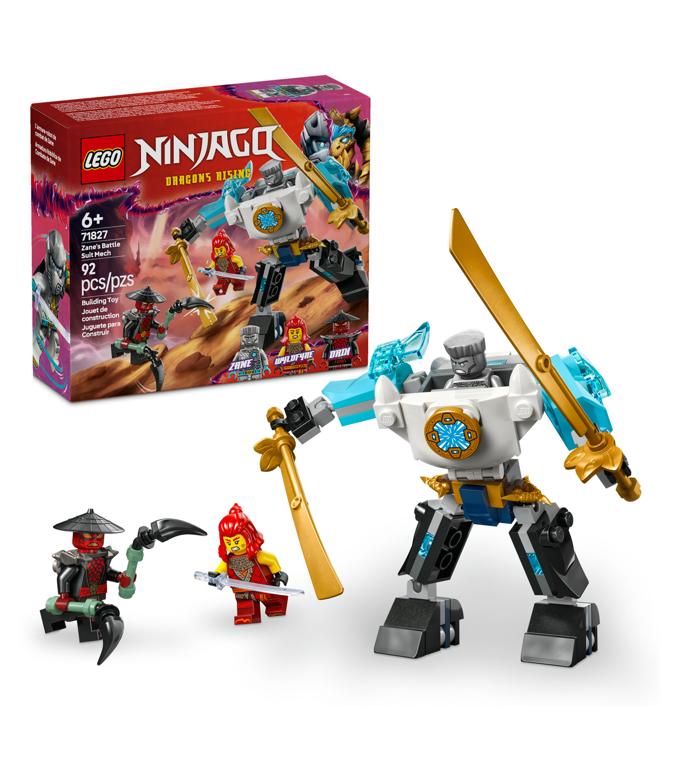 Lego Ninjago Armadura Robótica de Combate de Zane 71827