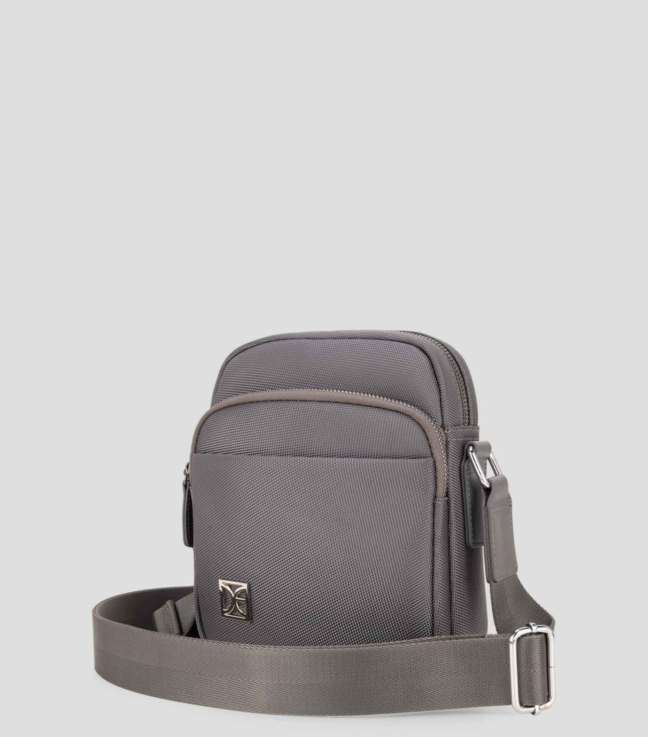 Bolso messenger gris Sylani lisa Hombre