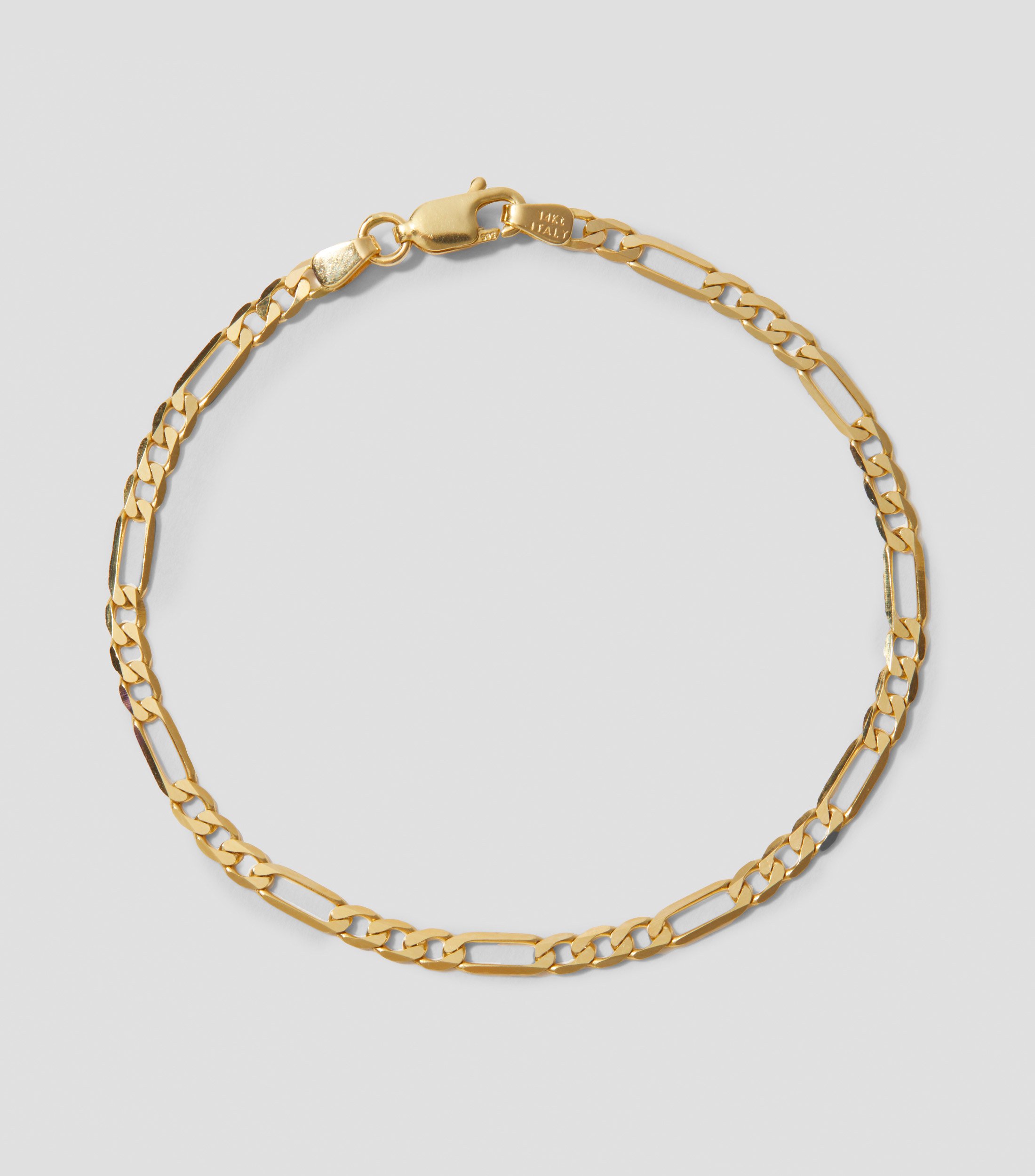 Pulsera en oro de 14 kilates entrelazada Mujer