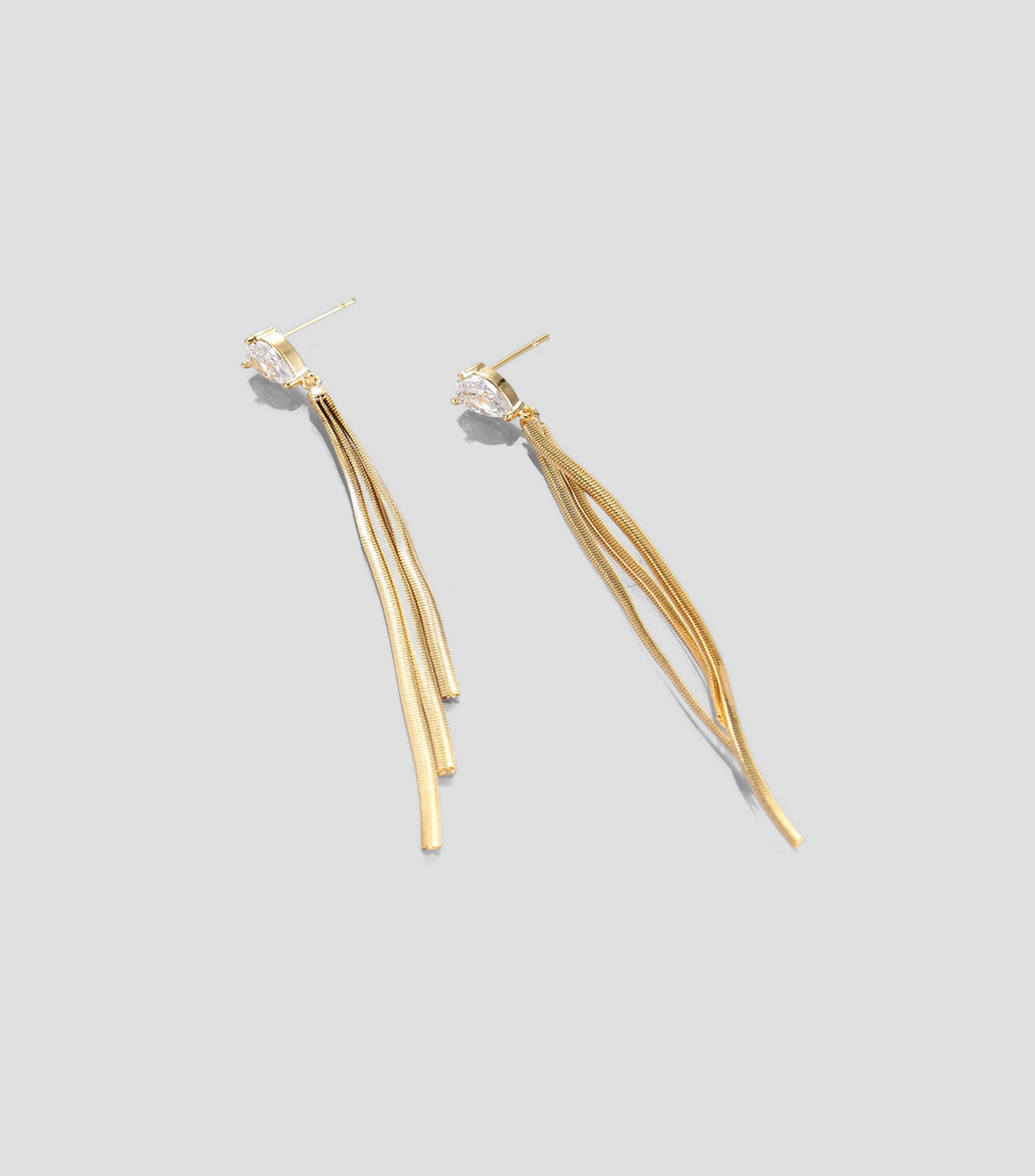 Aretes con cristal Mujer