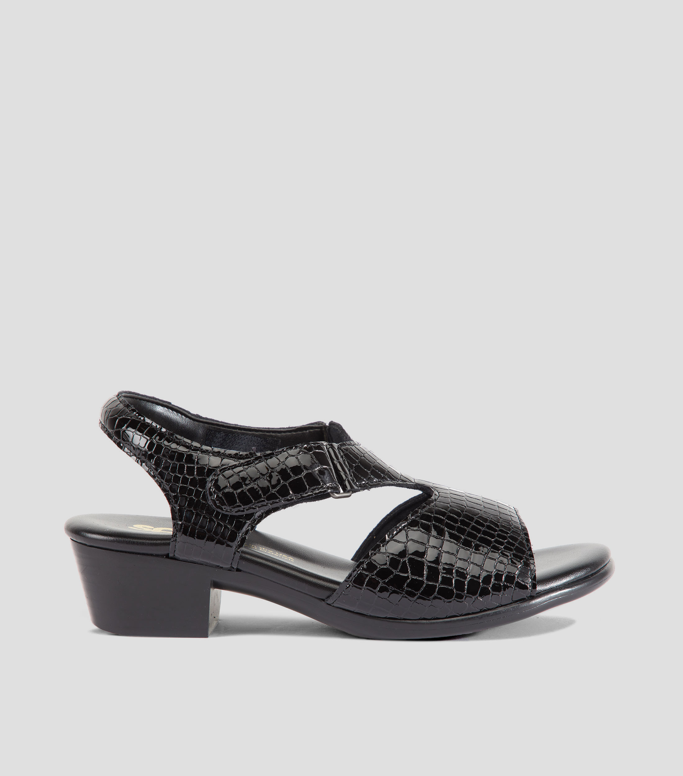 Sandalias con tacón bajo cuadrado Mujer