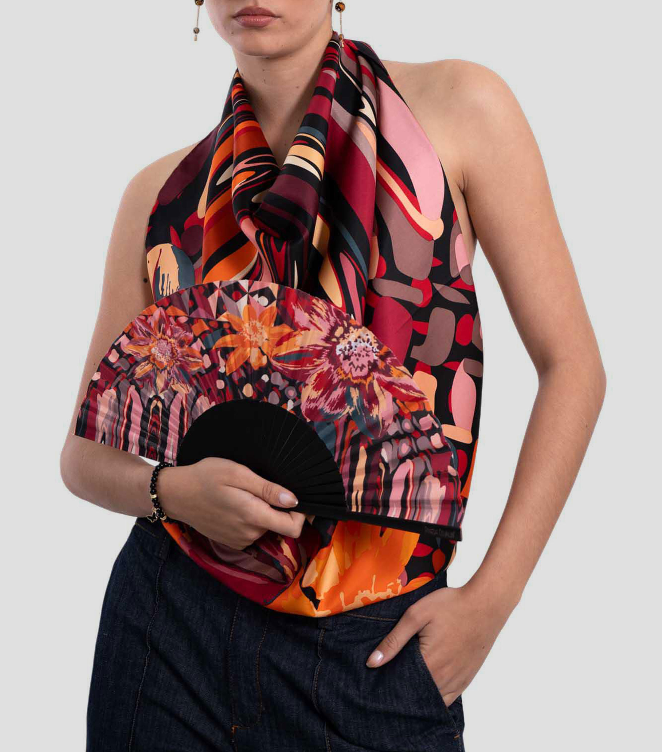 Abanico Arte Efímero estampado Mujer