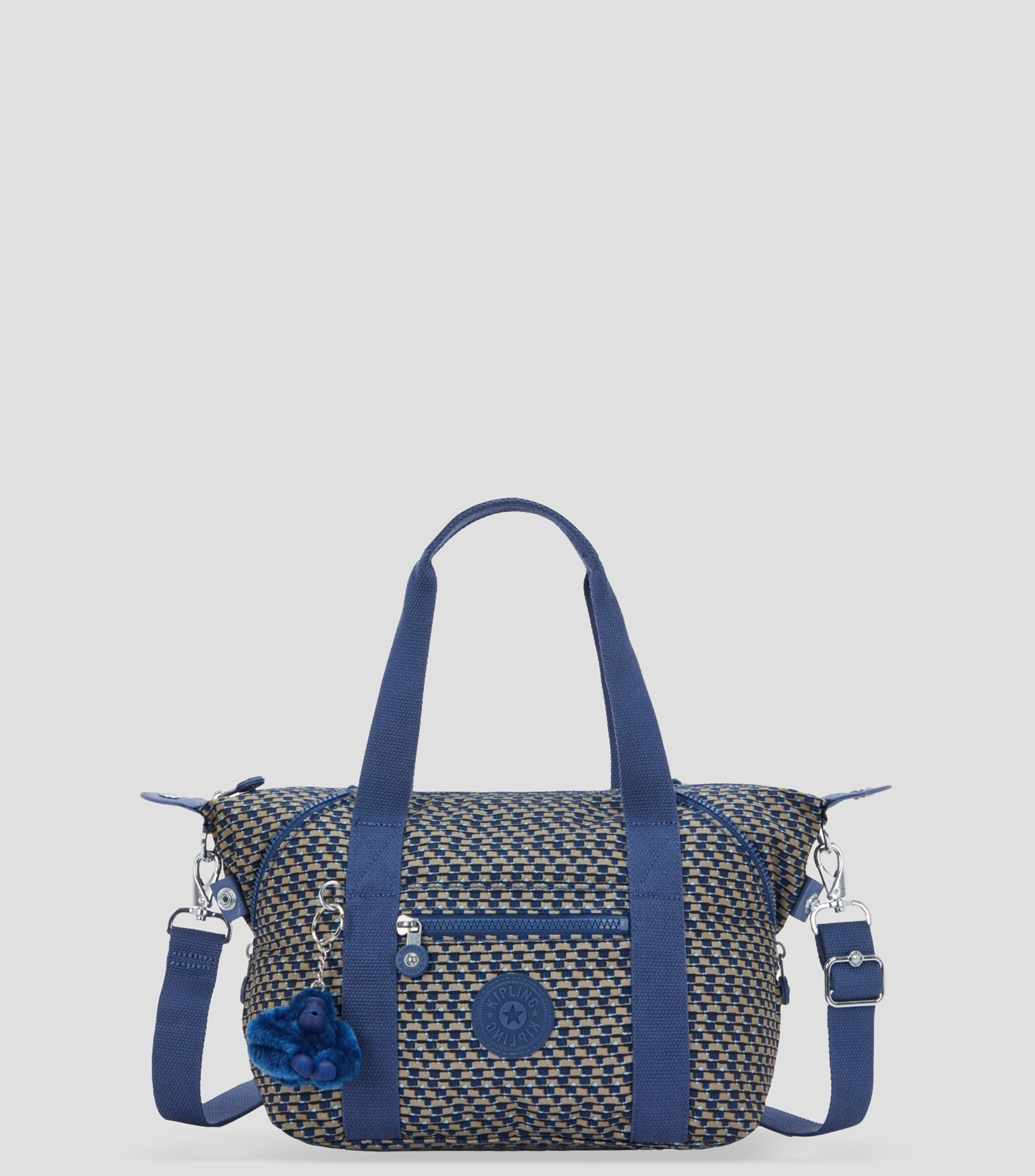 Bolsa tote azul Art Mini estampada Mujer