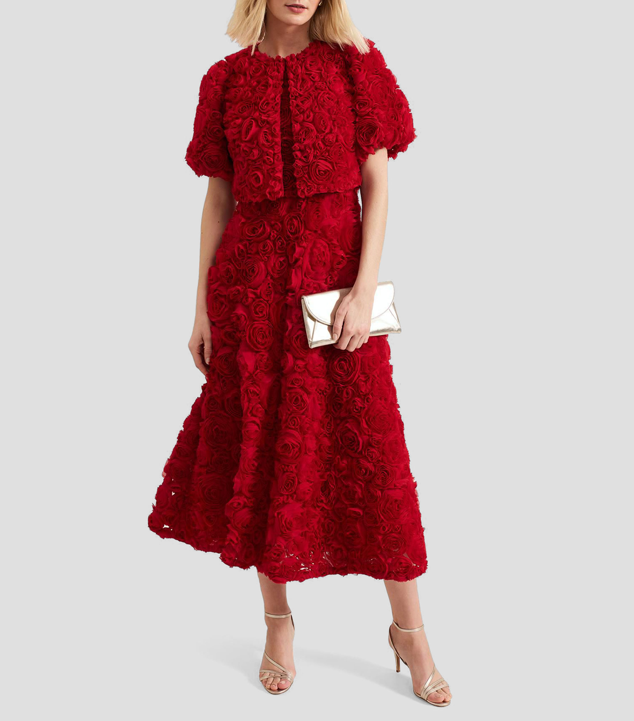 Vestido Midi Floral Mujer