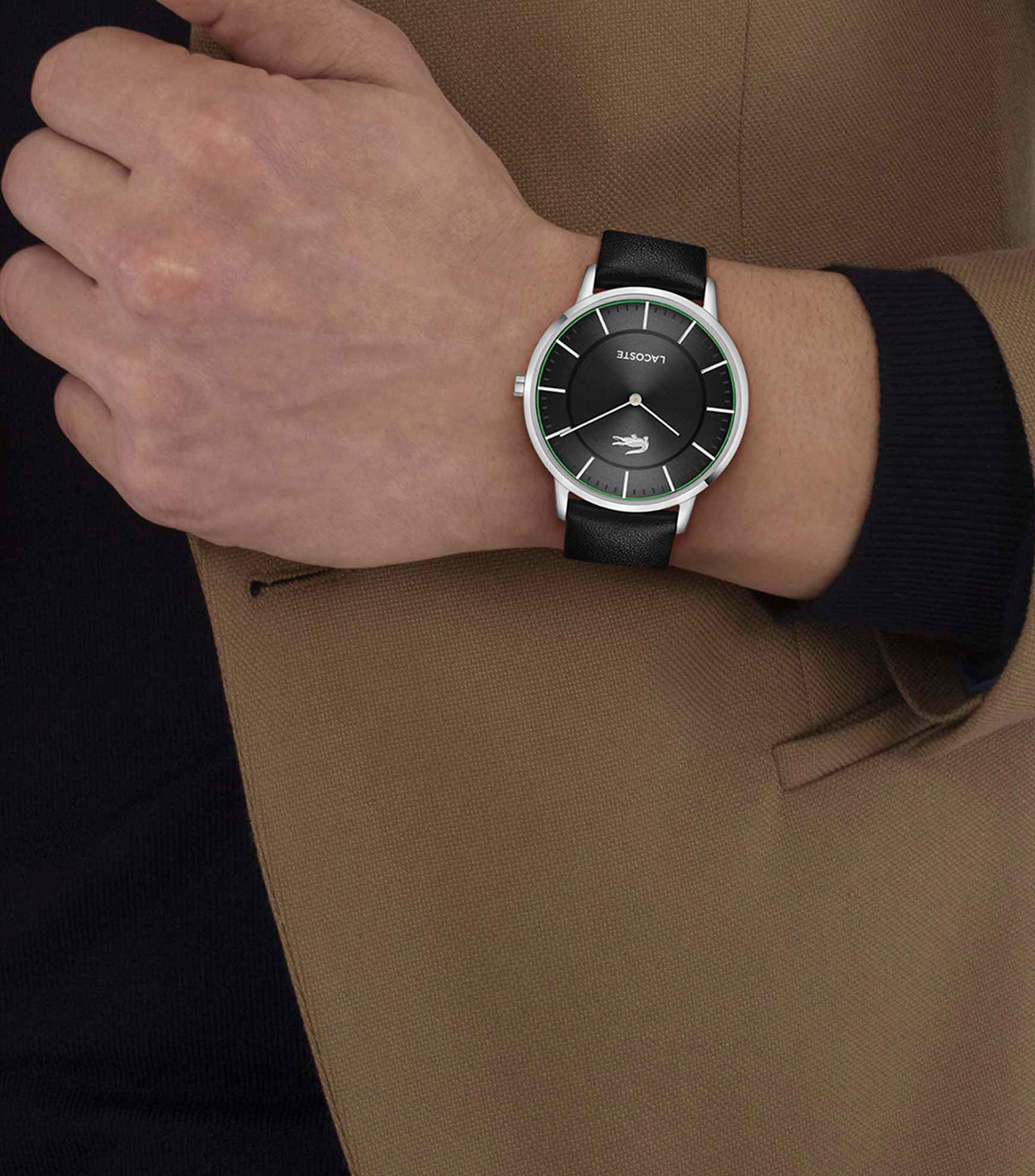 Reloj para hombre Crocorigin Casual, Plateado