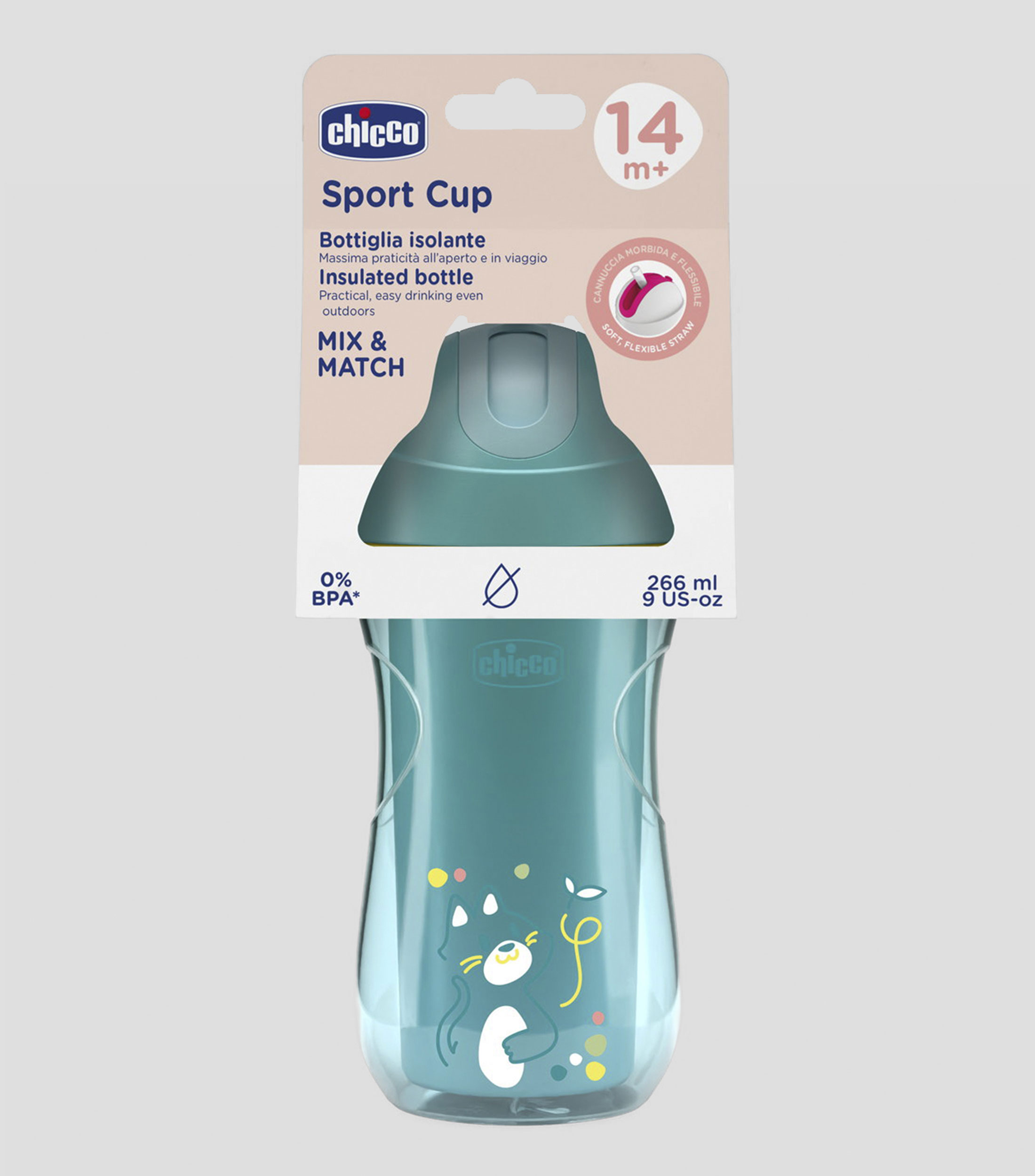 Vaso deportivo, 266 ml