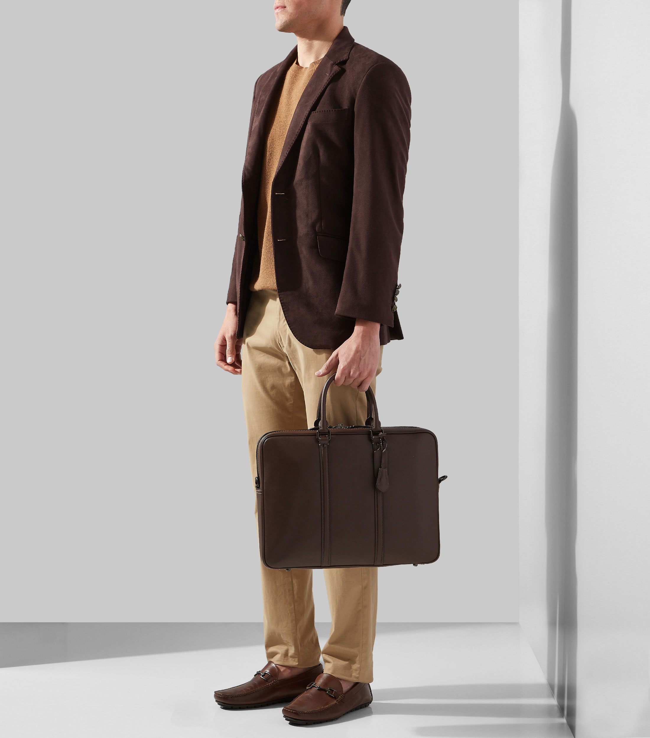 Portafolio Workbag Original en piel cafe Hombre