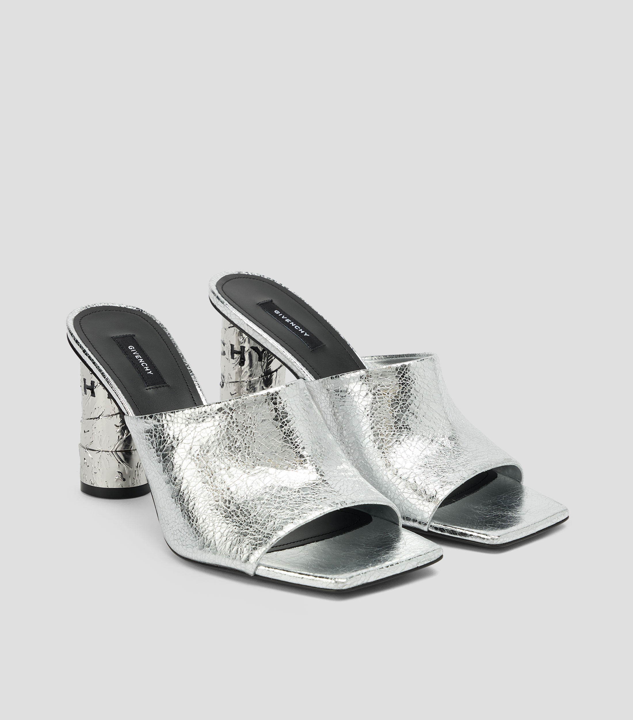 Sandalias de tacón alto redondo Mujer