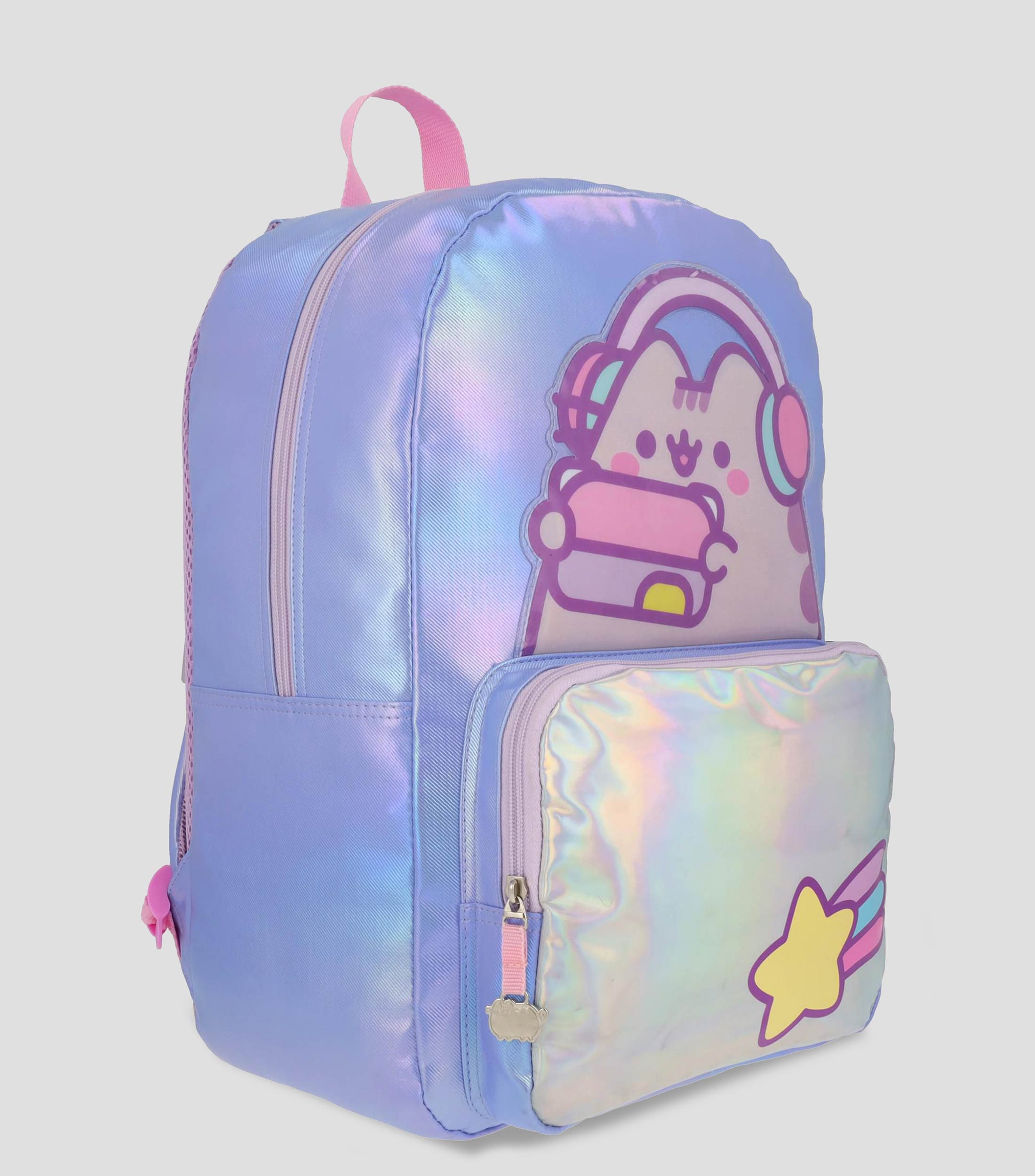 Mochila Escolar Pusheen Iridiscente Niña