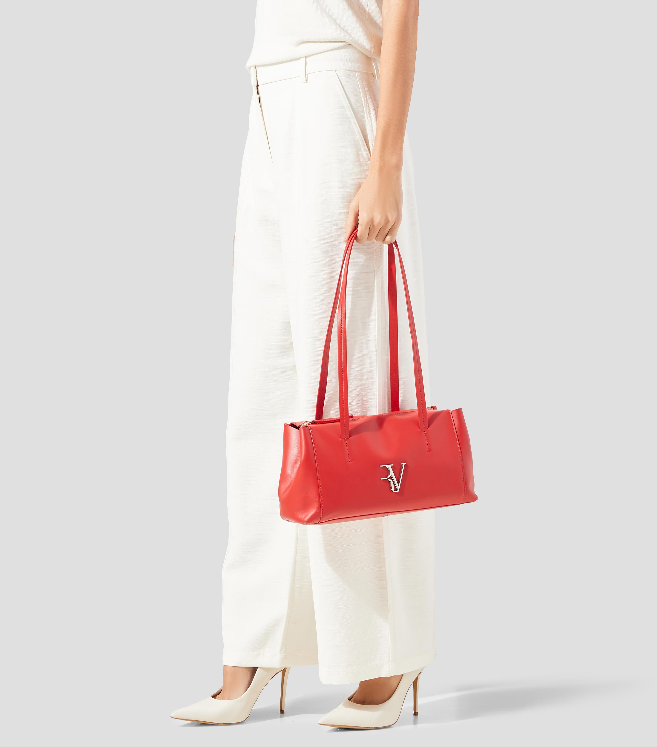 Bolsa Shoulder en piel vacuna Midi Megan lisa Mujer