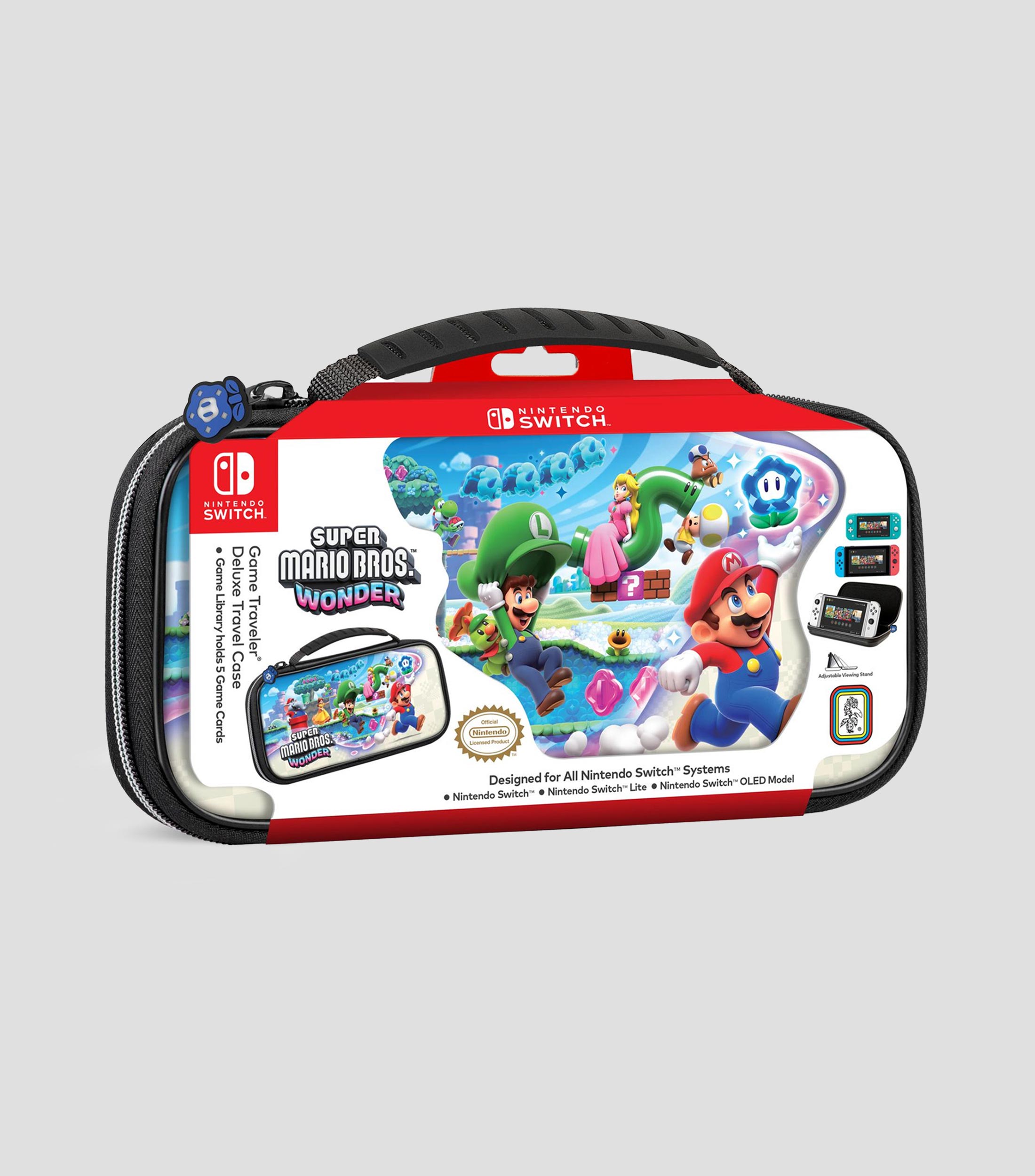 Estuche para Nintendo Switch Super Mario Bros Wonder negro