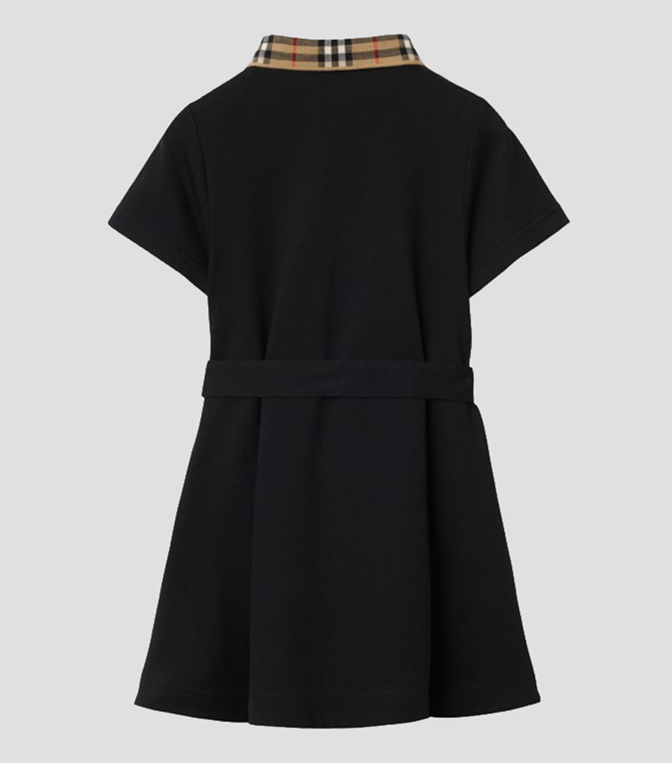 Vestido Tipo Polo manga corta Cuadros Niña