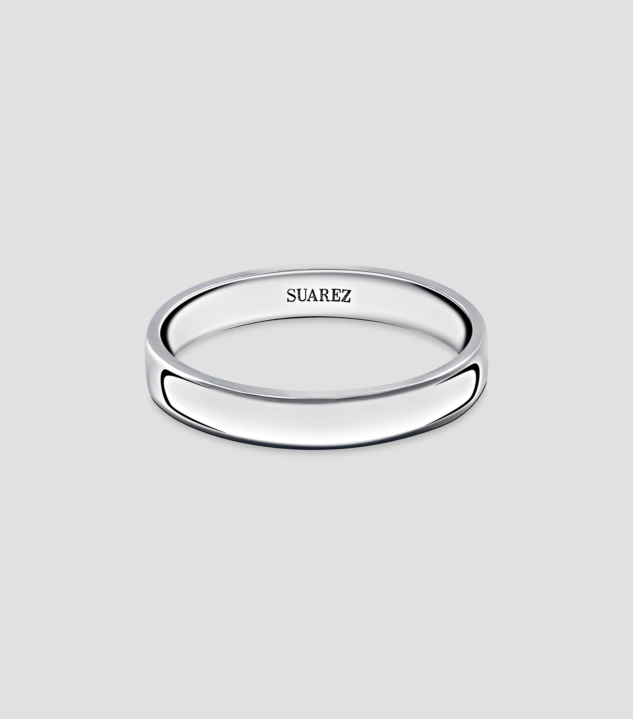 Argolla en platino Unisex