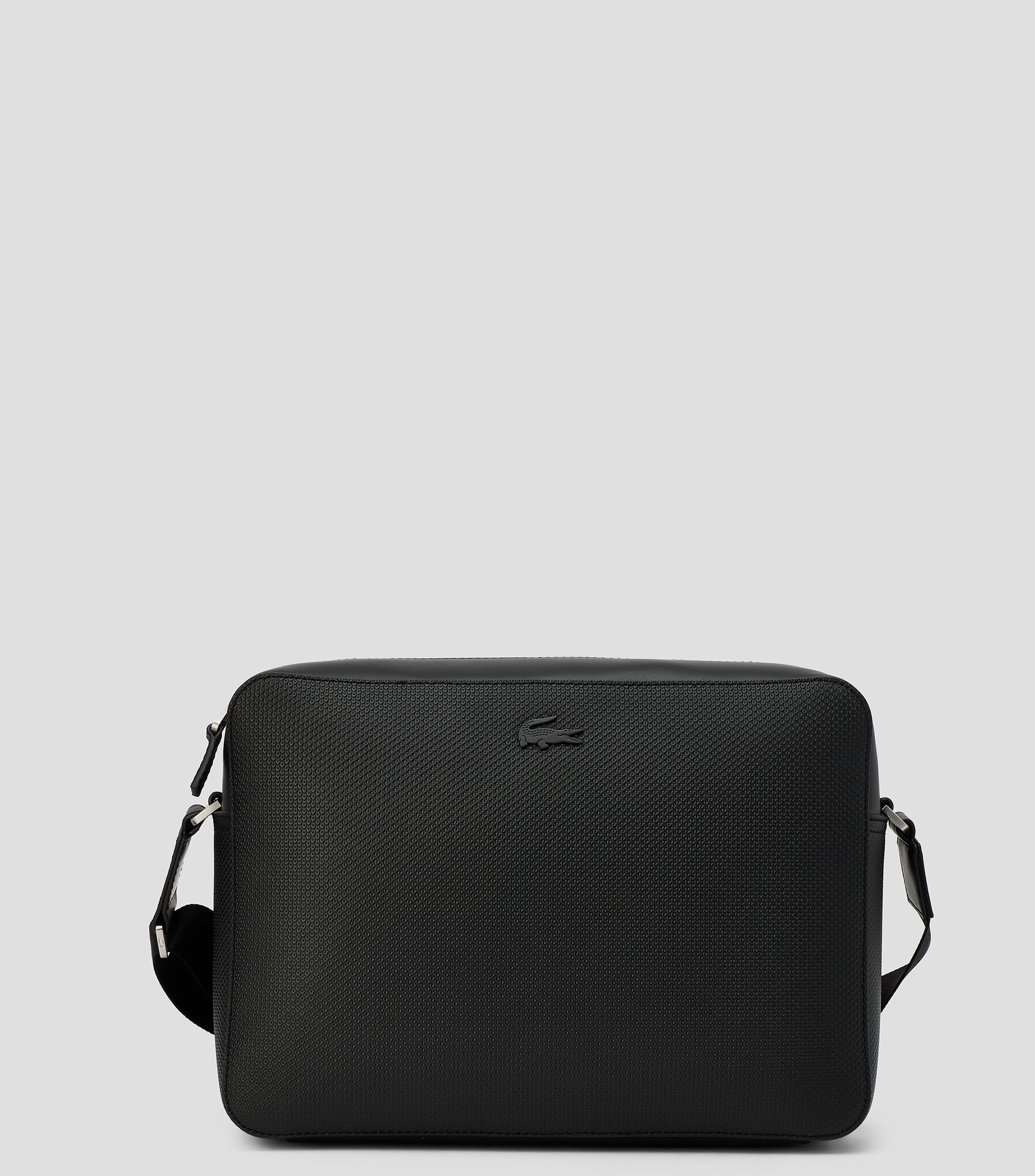 Bolso Messenger en piel con microdiseños Hombre