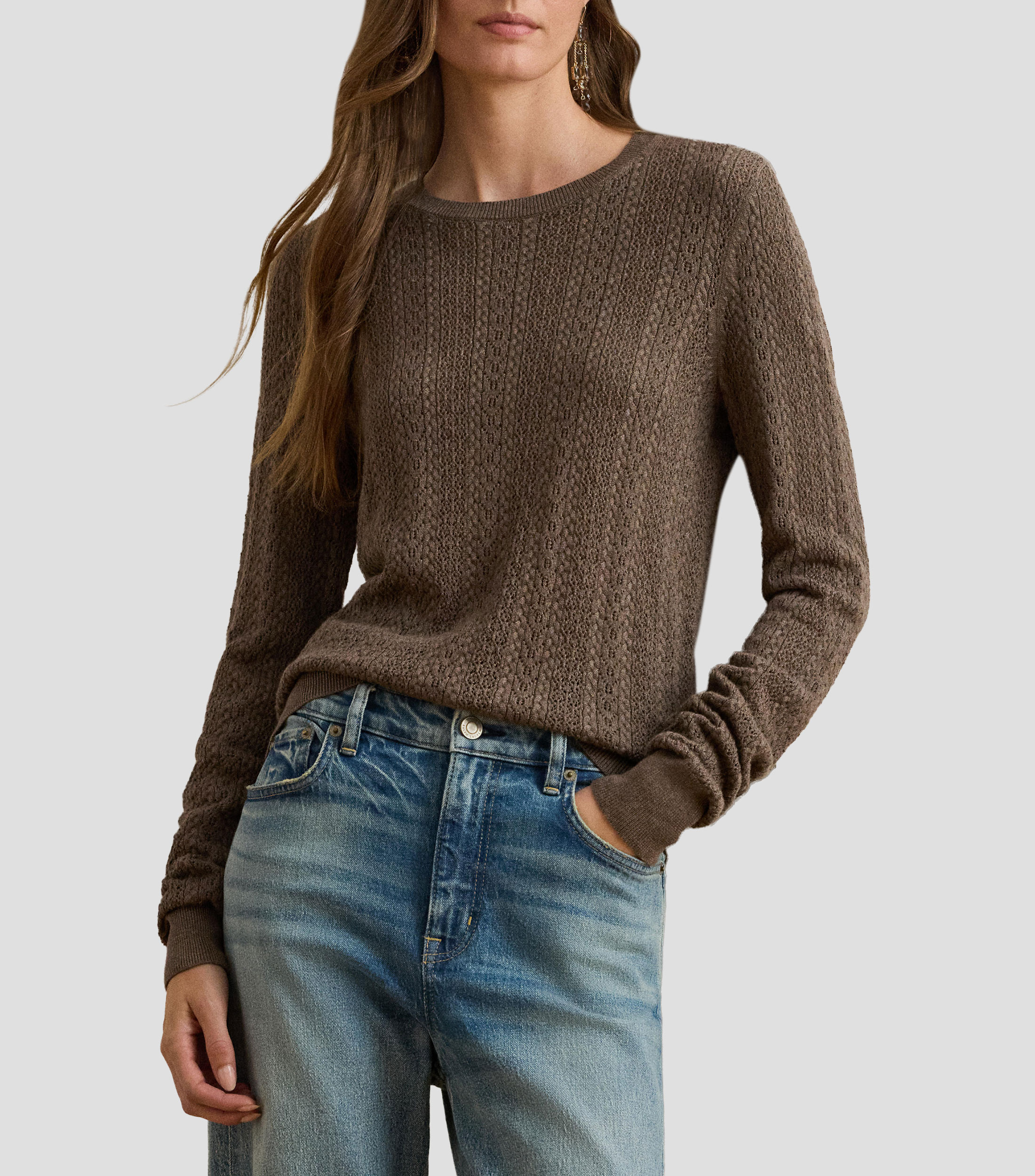 Suéter de cuello redondo Mujer