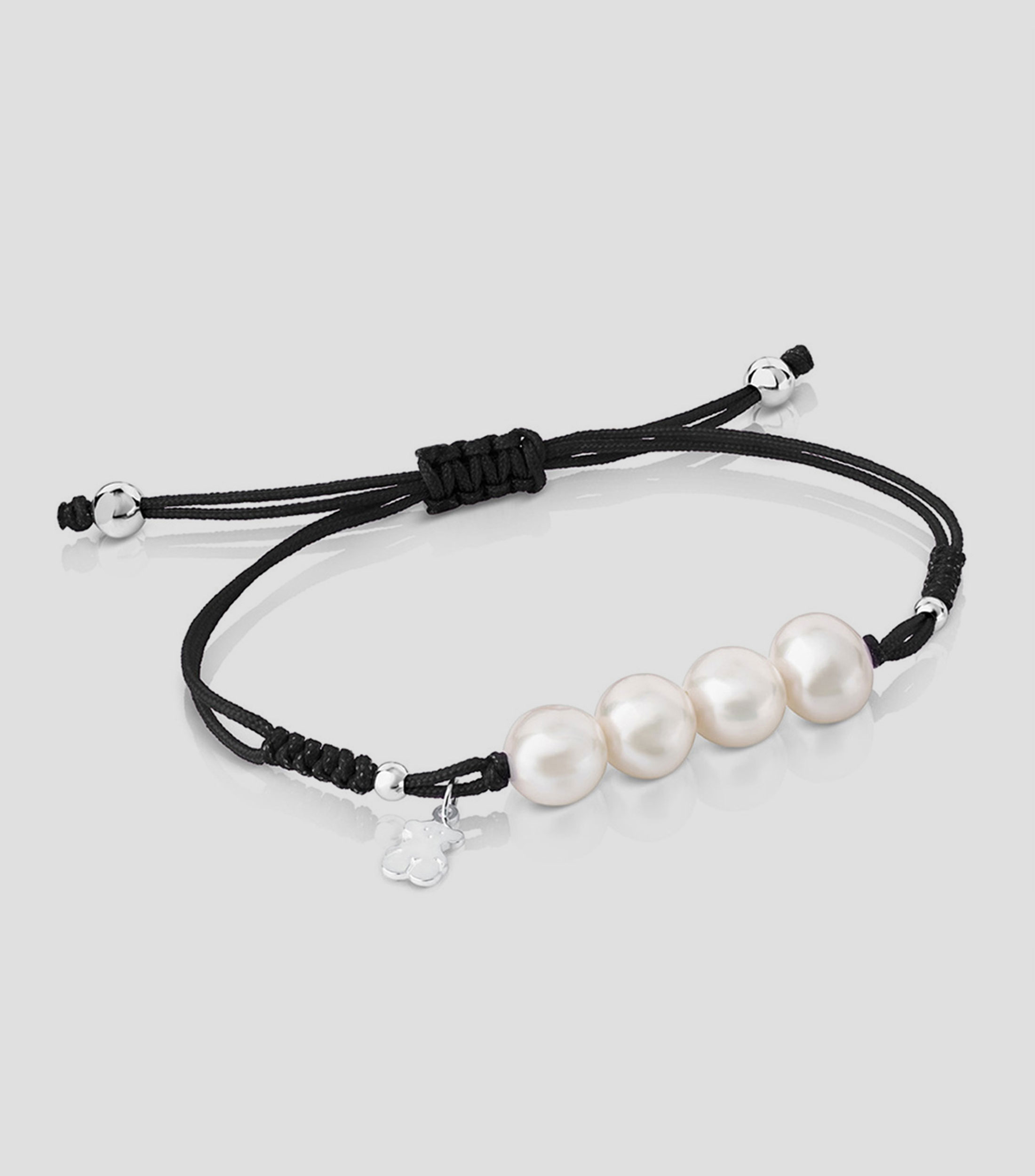 Pulsera en plata con perla Mujer