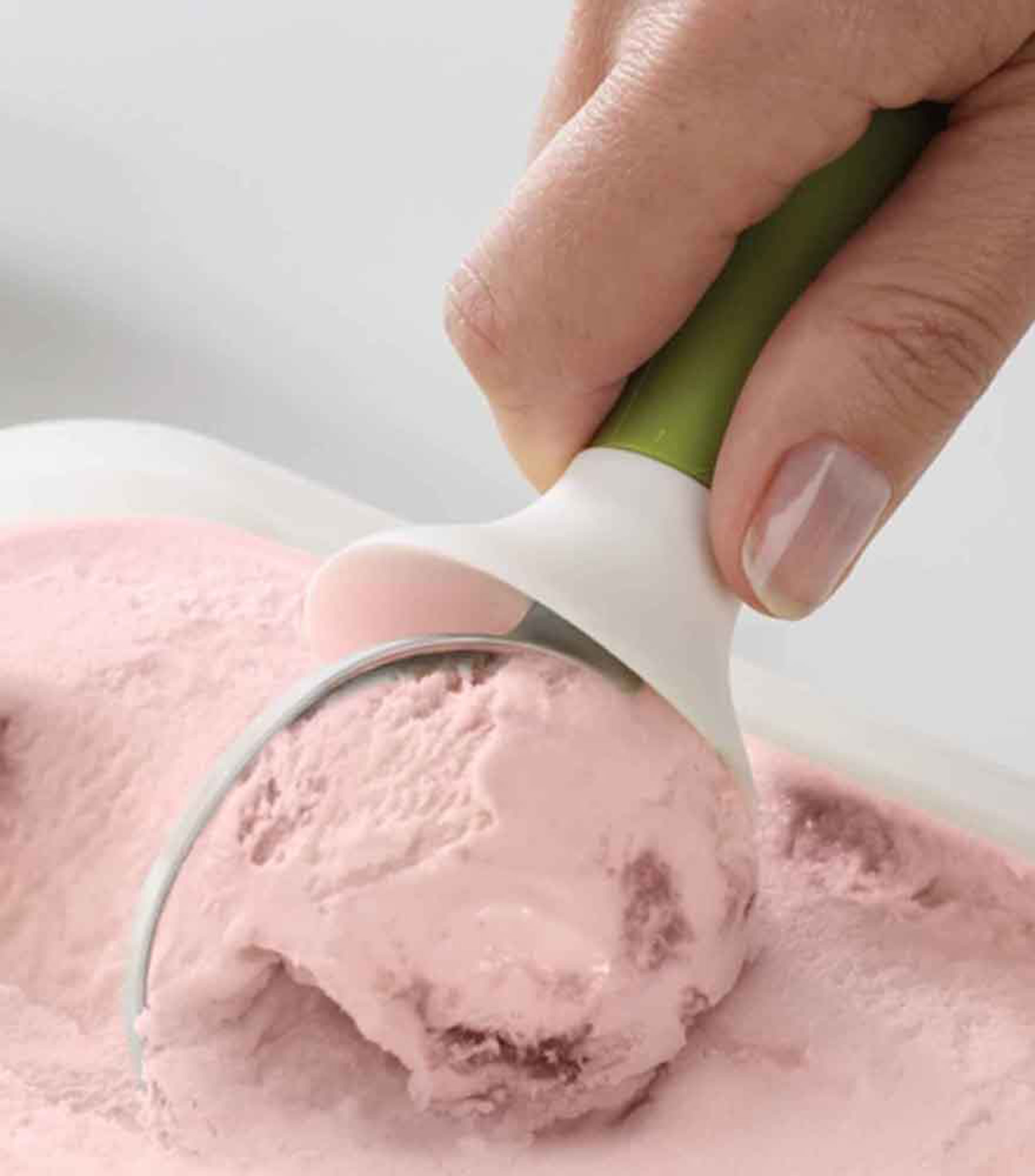 Cuchara para helado antigoteo