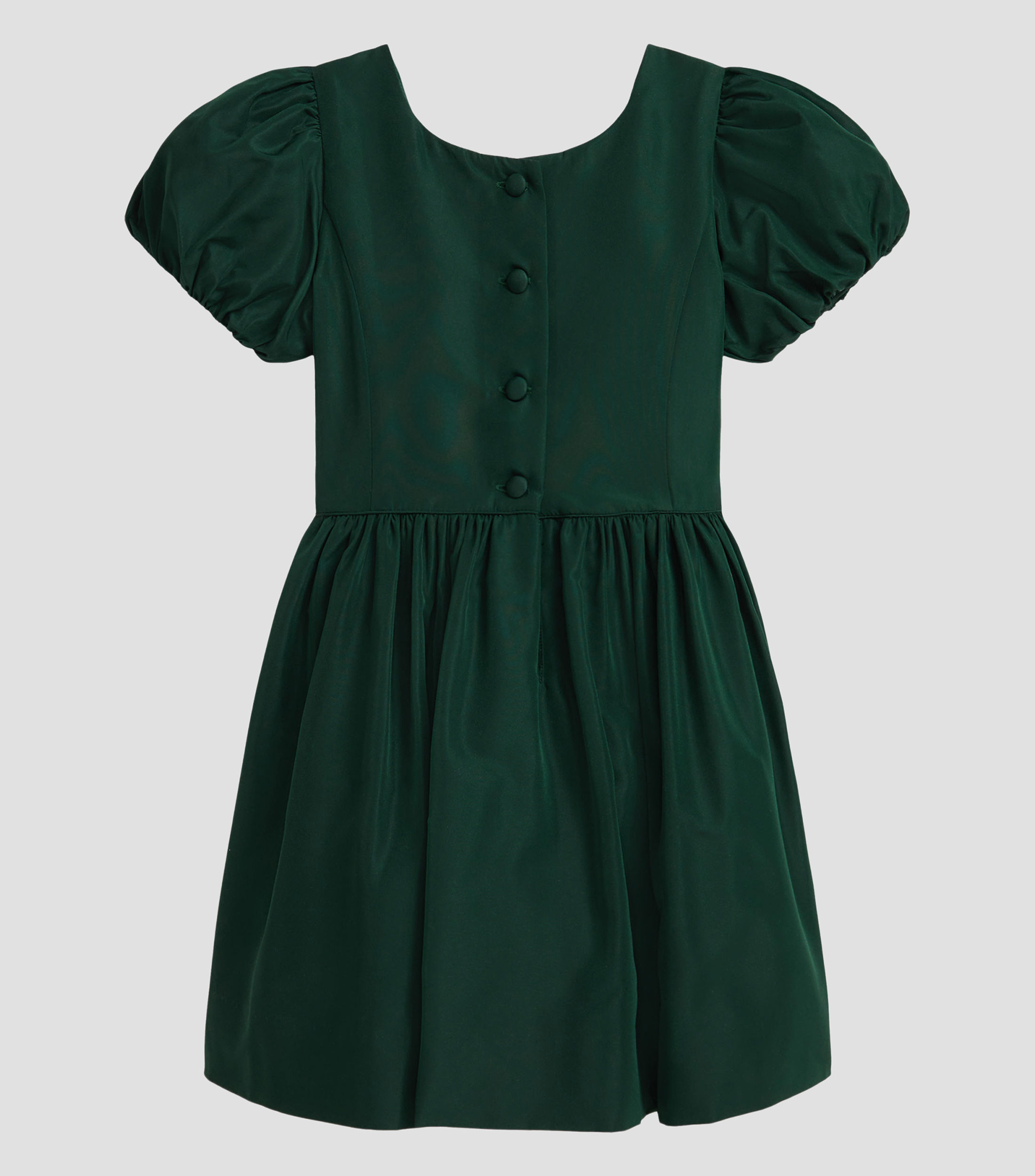 Vestido de manga corta abullonada Niña