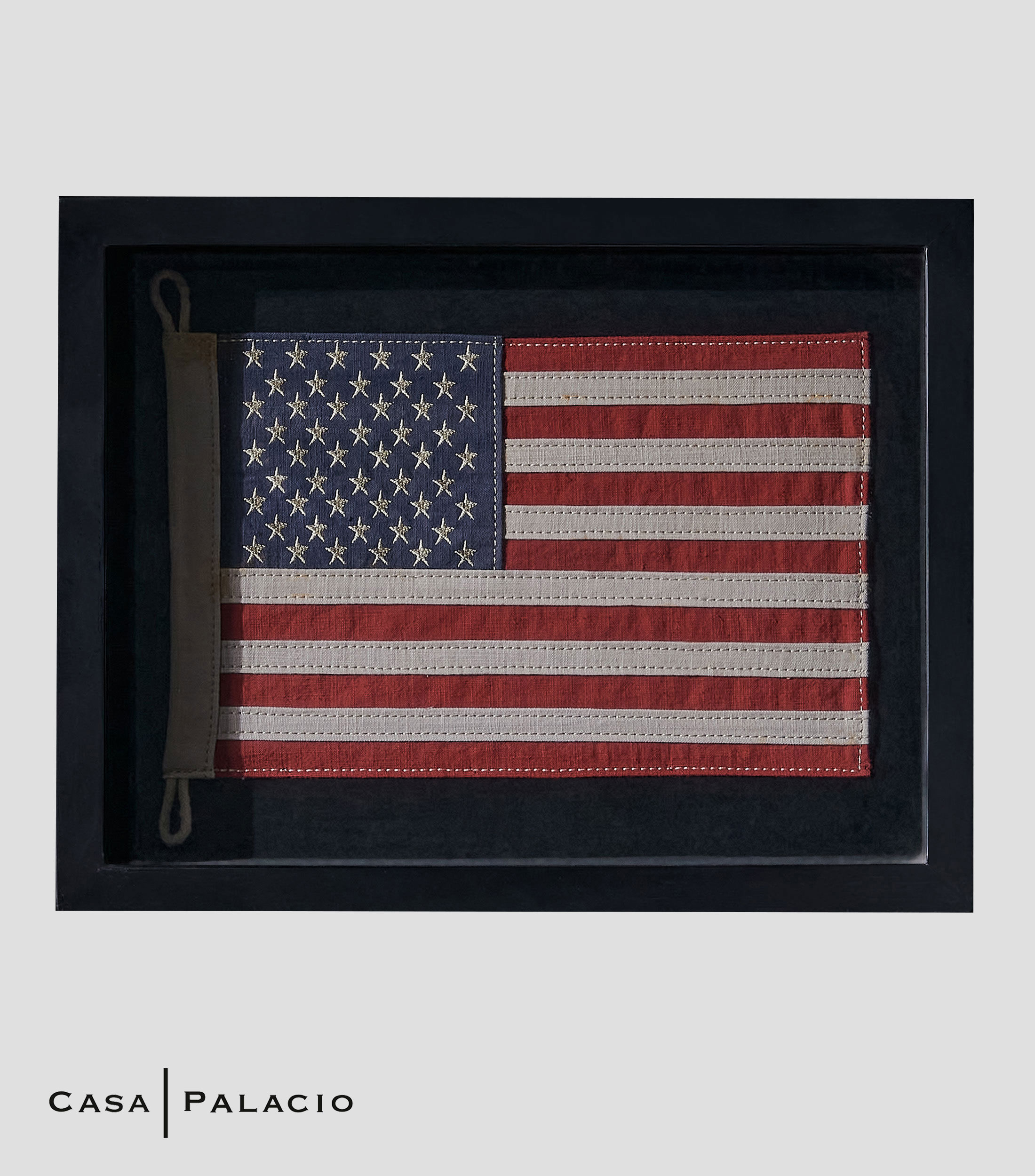 Cuadro Flag Shadow Box Stars- Stripes en Madera y tela