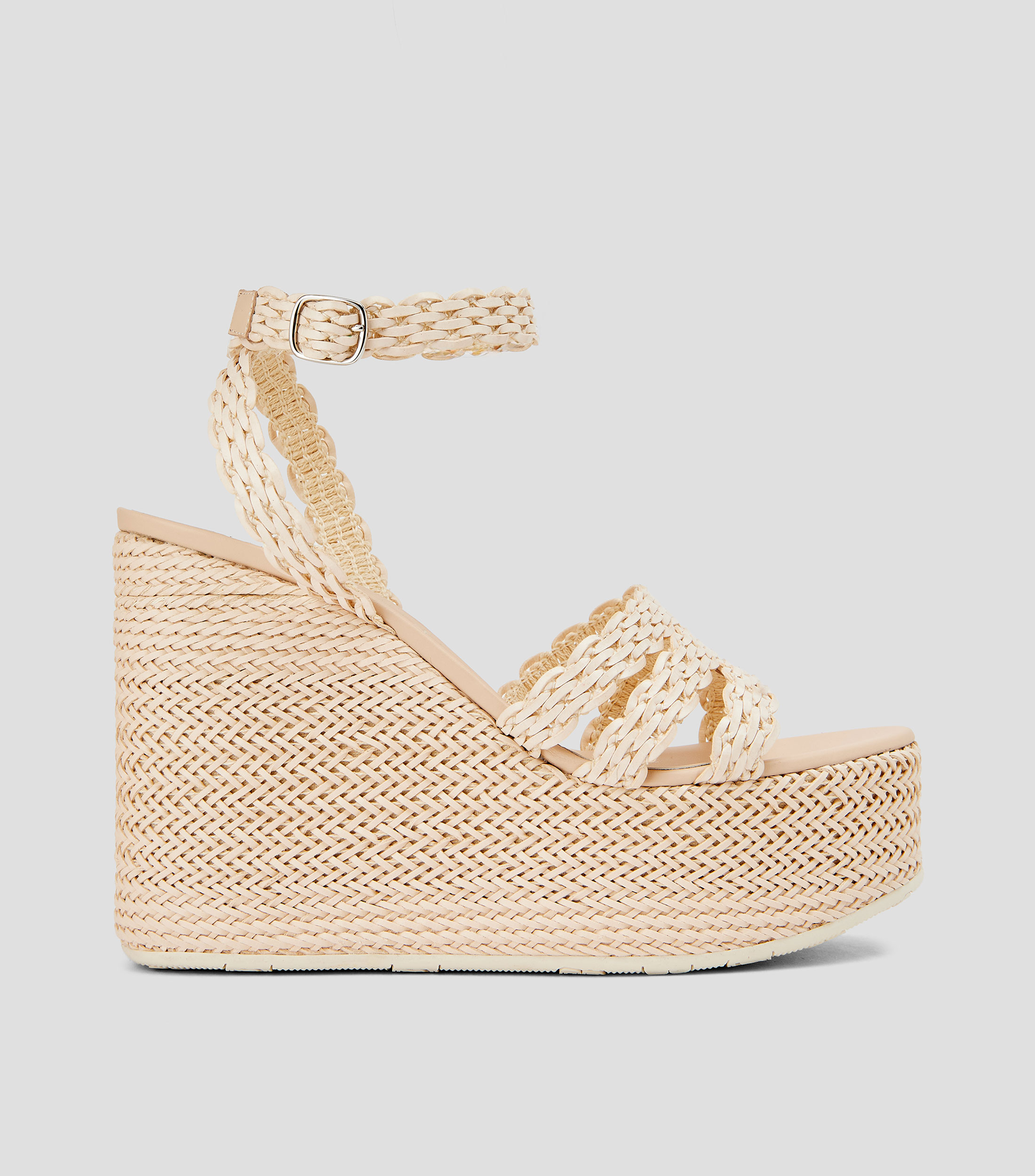 Sandalias con plataforma de cuña Mujer