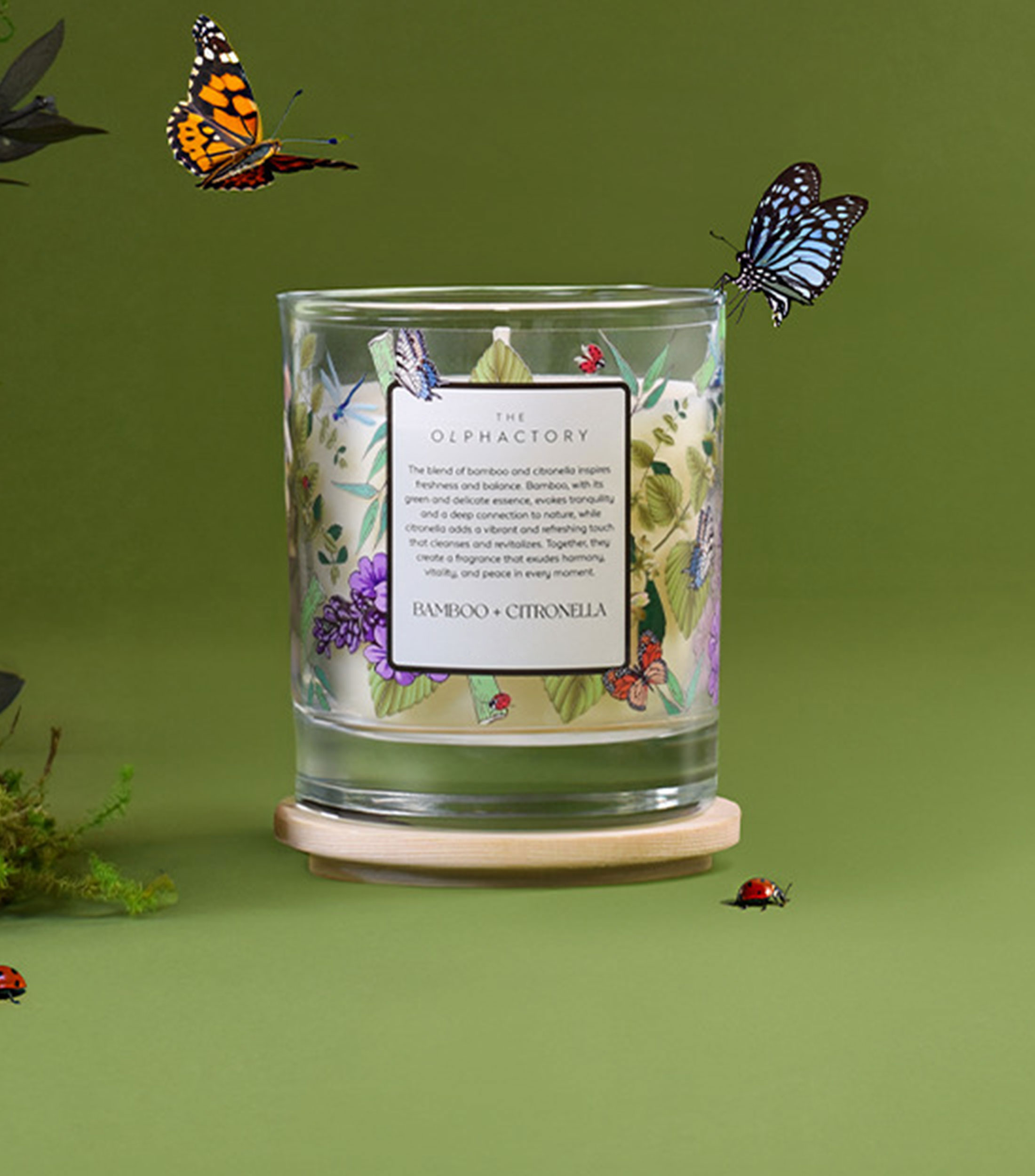 Vela aromática Bambú y Citronella