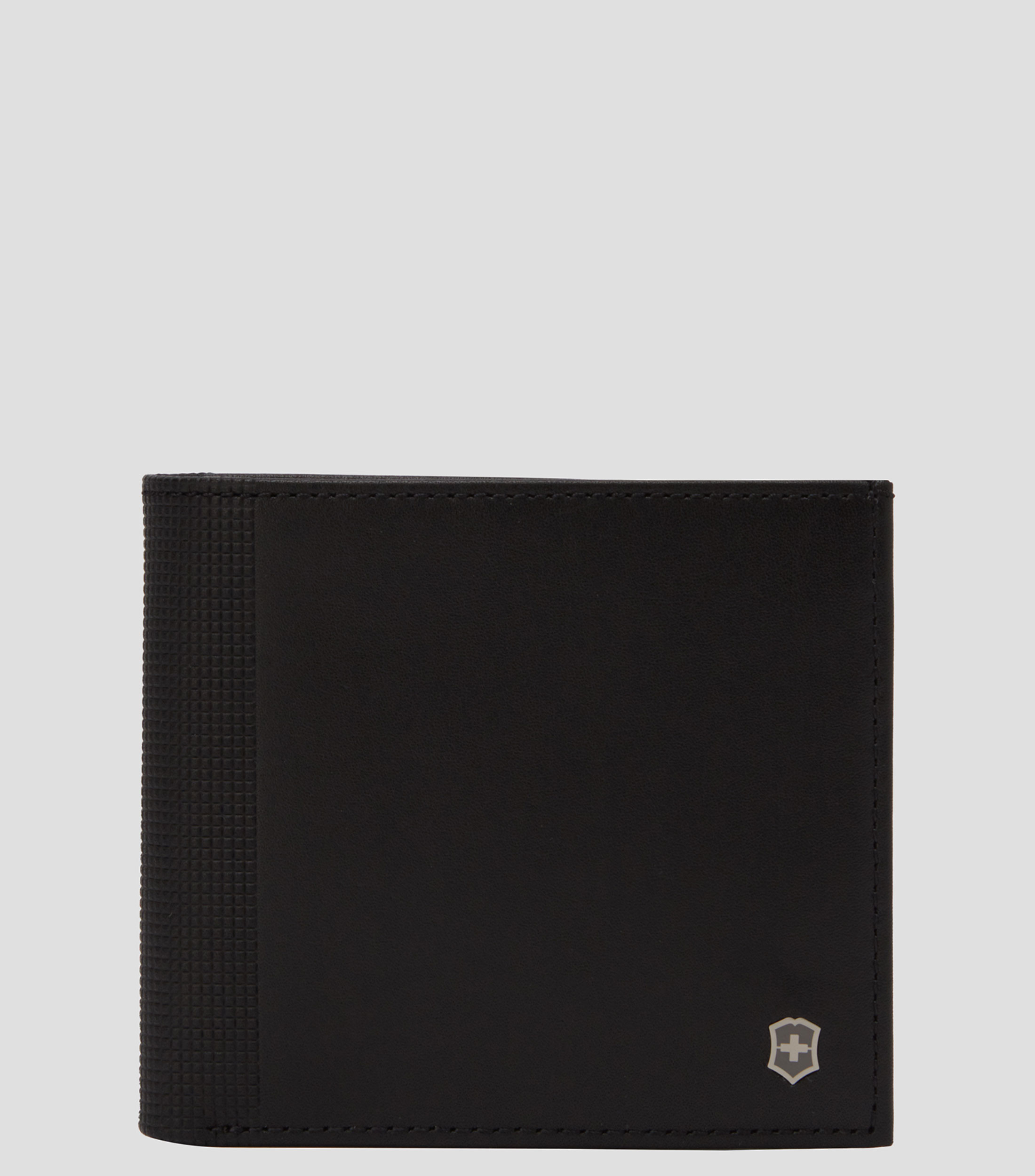 Cartera Bifold Negra en Piel Altius Alox Deluxe Hombre