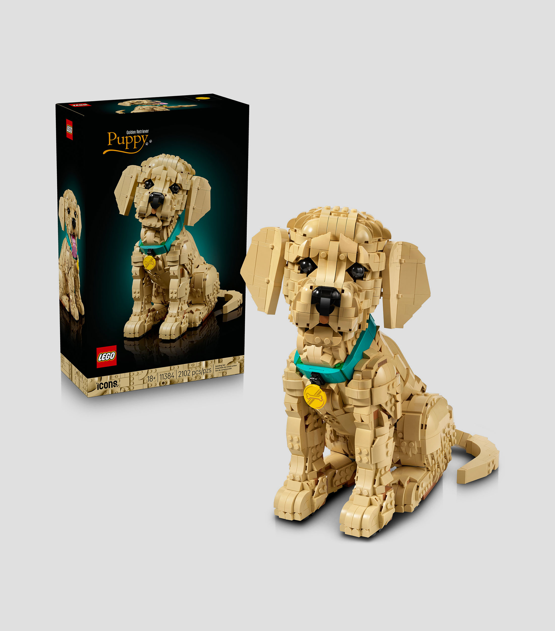 Lego Icons Cachorro de Golden Retriever