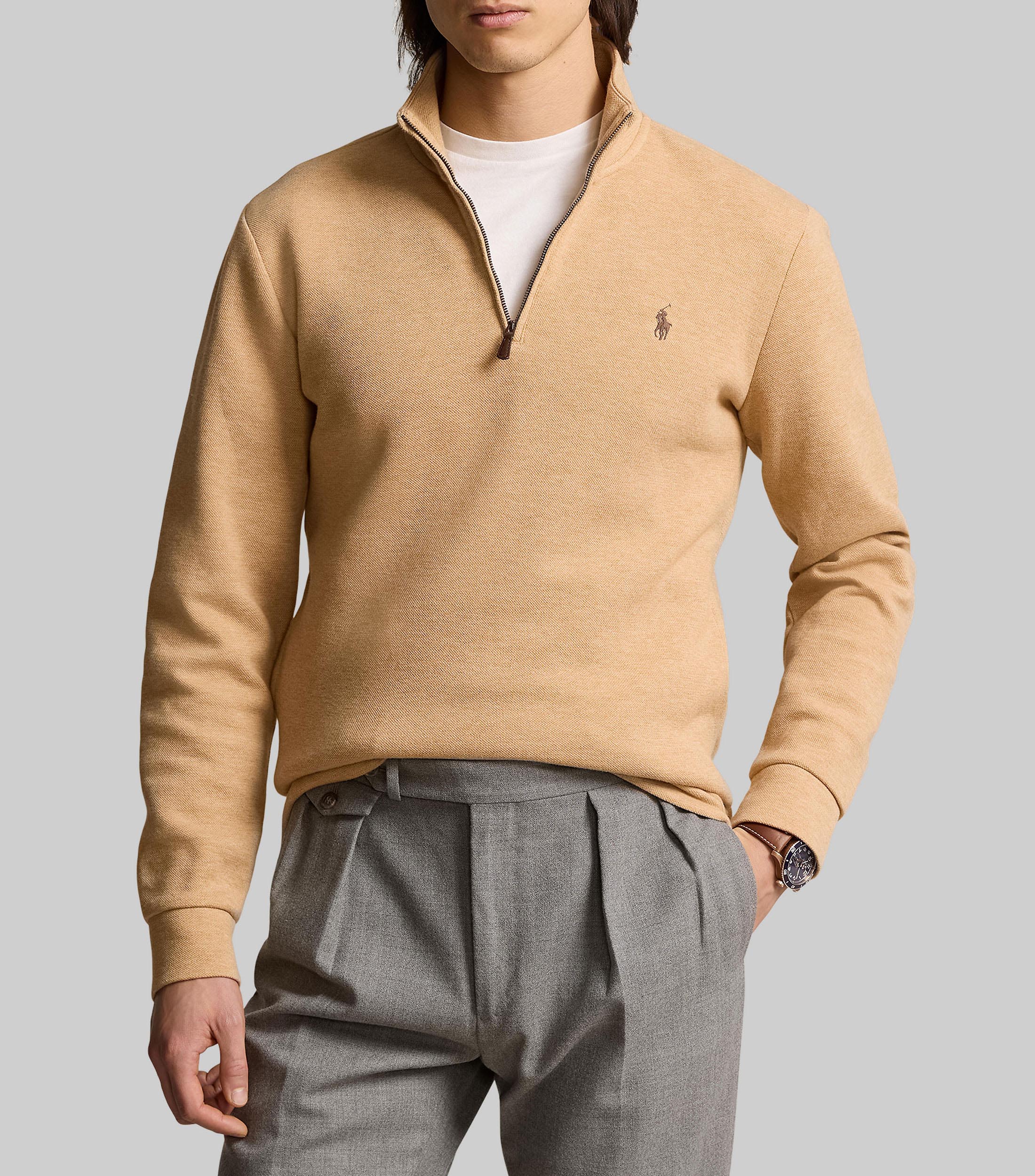 Polo Ralph Lauren: Suéter de cuello alto con cierre Hombre El