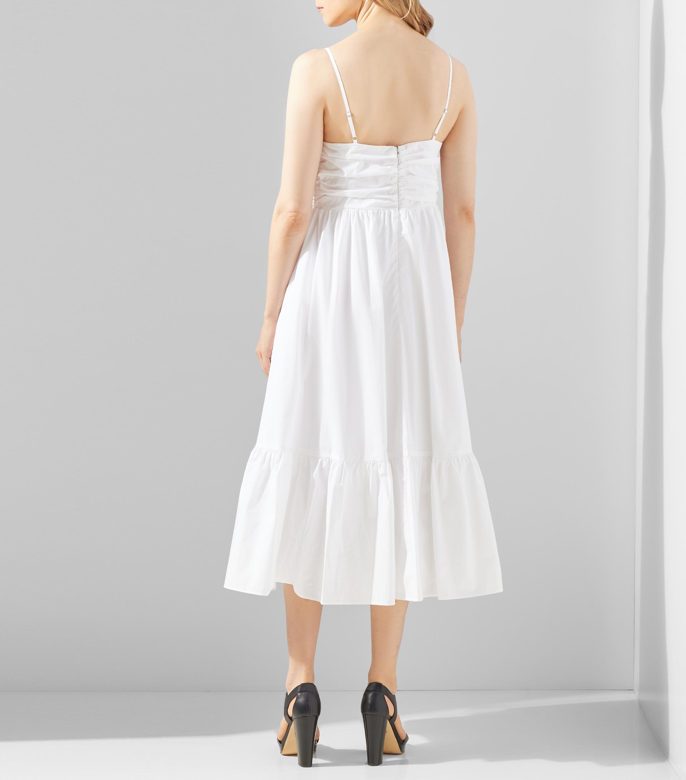 Vestido midi liso Mujer