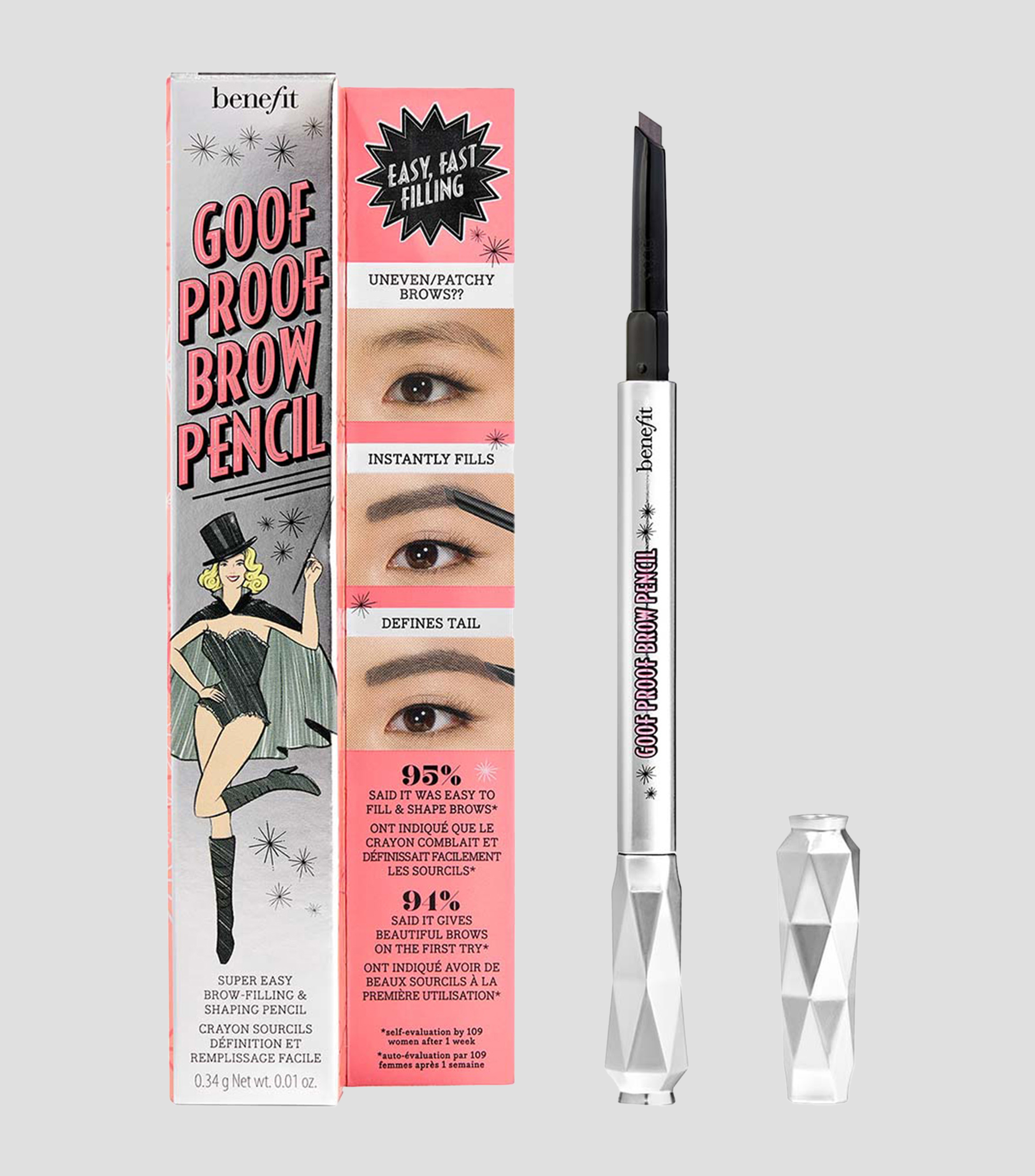 Lapiz Delineador para Cejas Goof Proof Cool Grey, 0.34 gr