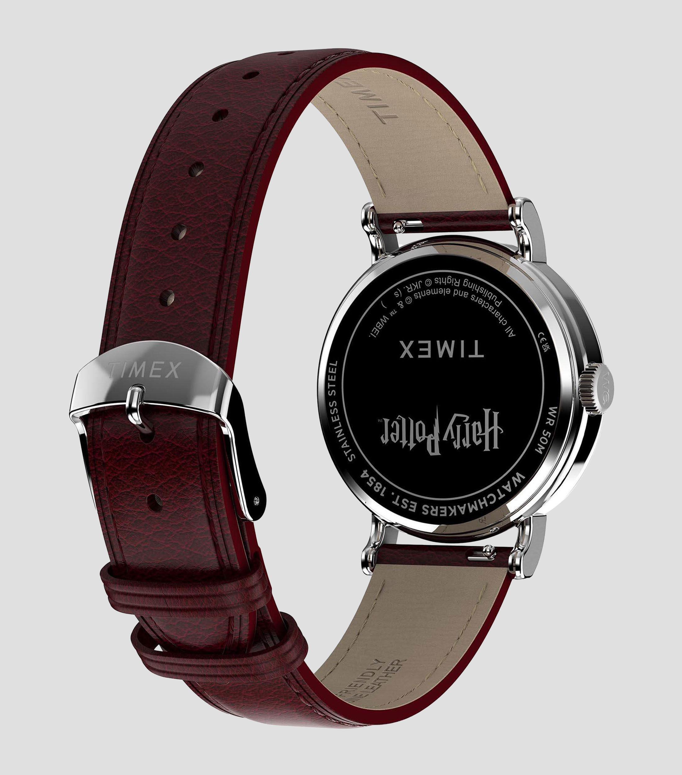 Reloj Unisex Harry Potter casual plateado, café