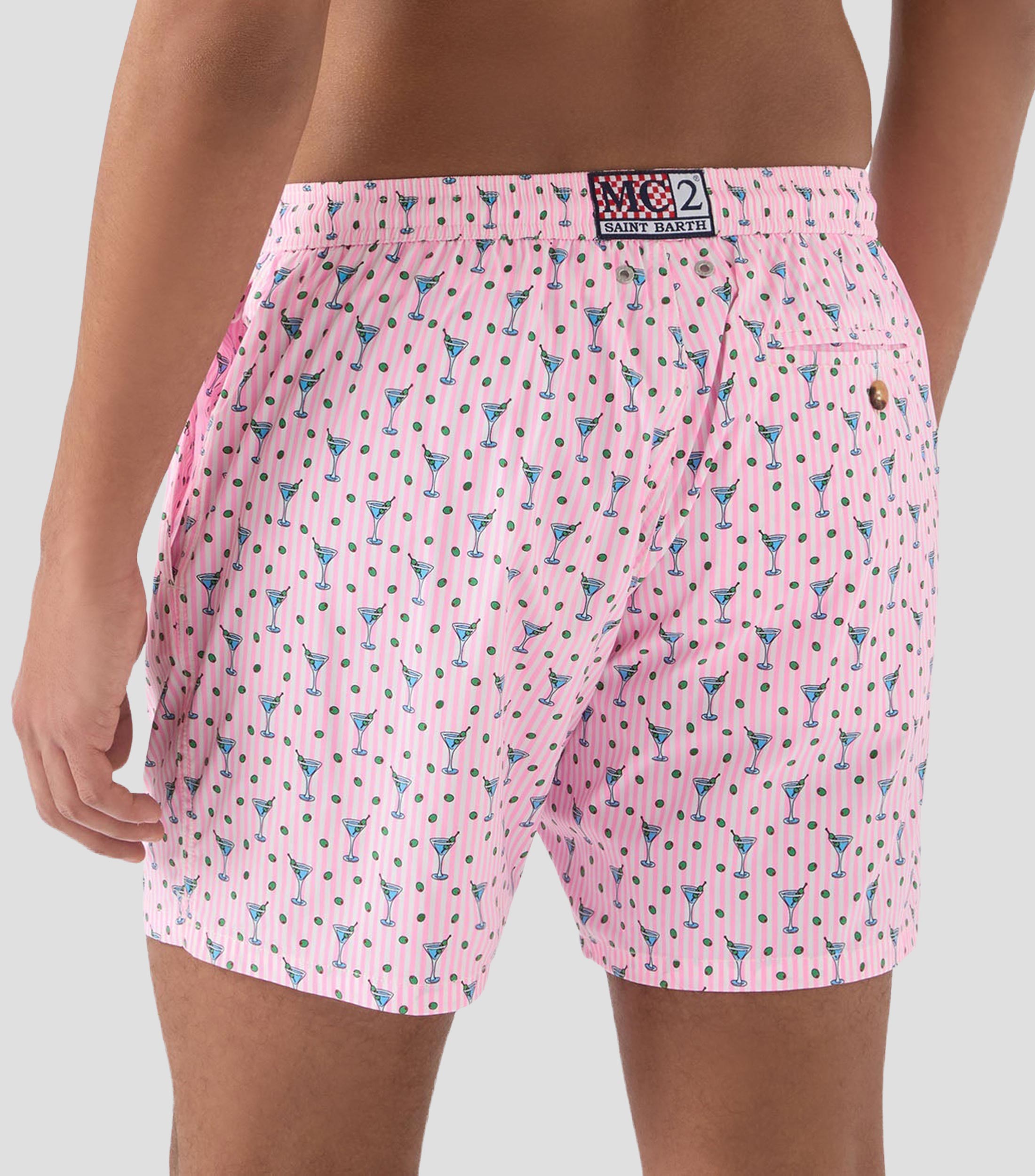 Traje de baño largo estampado Hombre