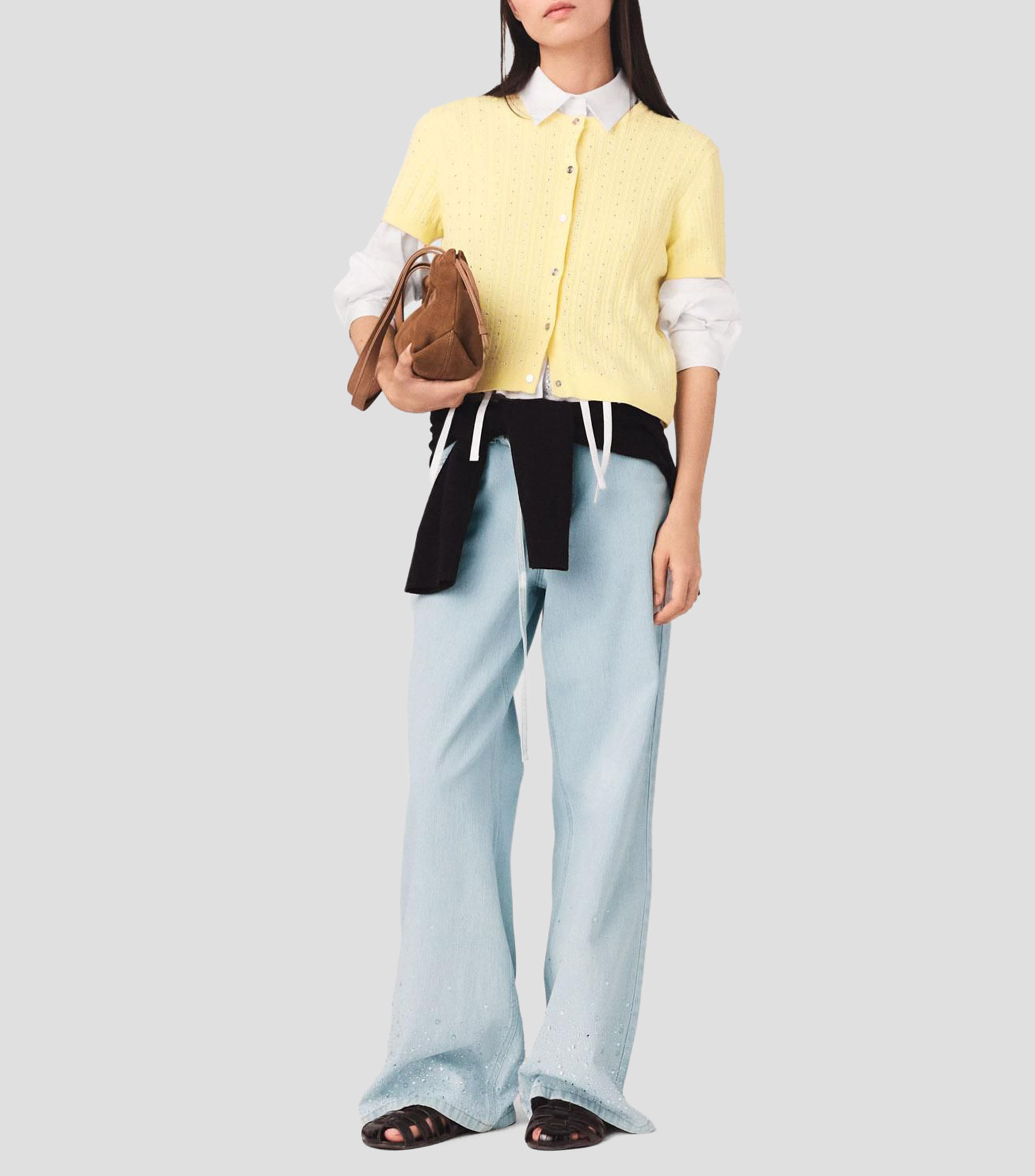 Blusa microdiseño manga corta Mujer