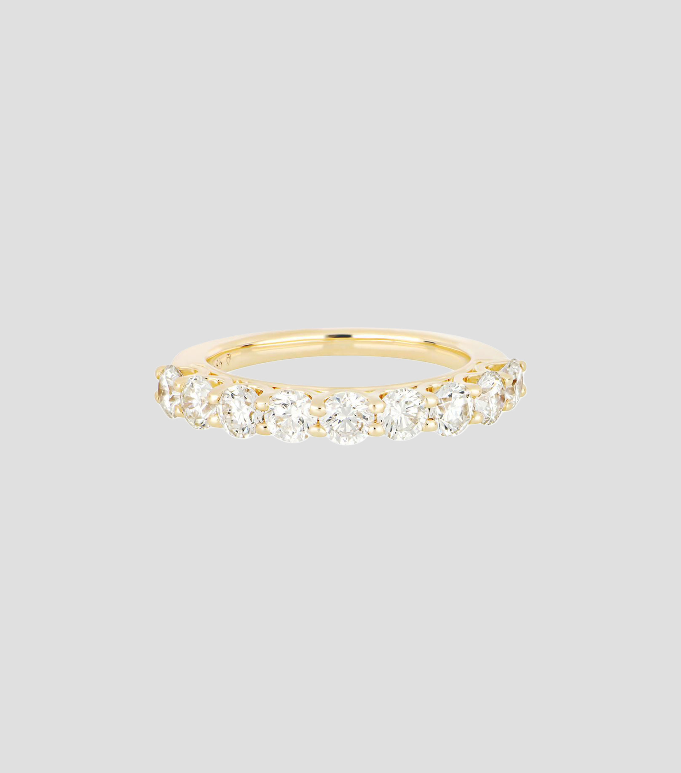 Anillo en Oro amarillo de 14 Kilates con Diamantes Naturales Mujer