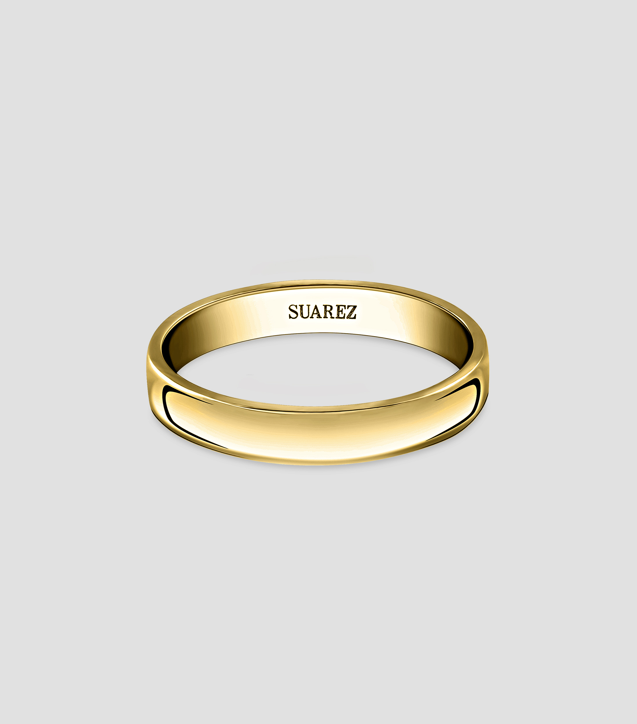 Anillo Solitario en oro amarillo 18 Kts Unisex