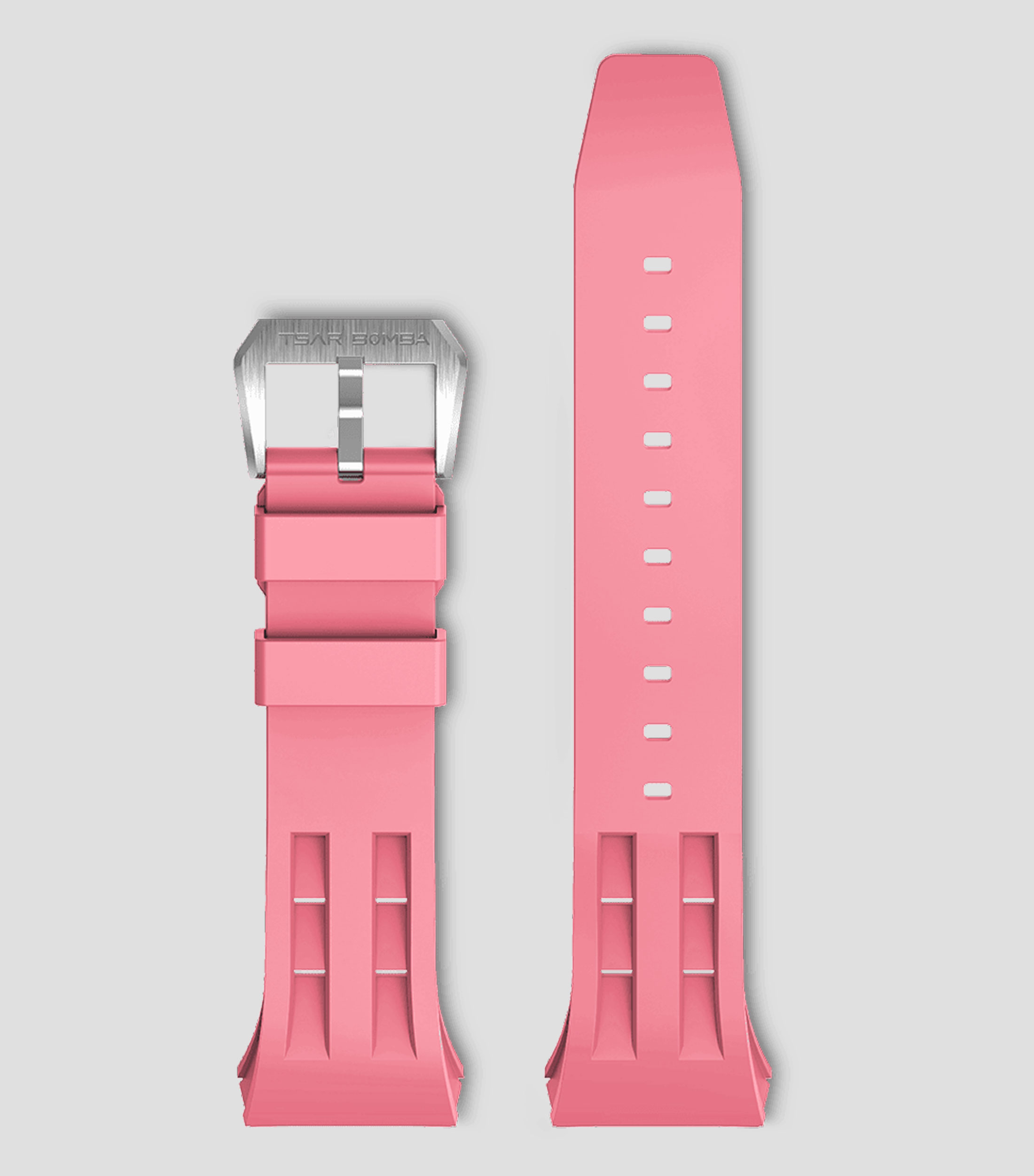 Extensible para reloj Atómica en caucho rosa