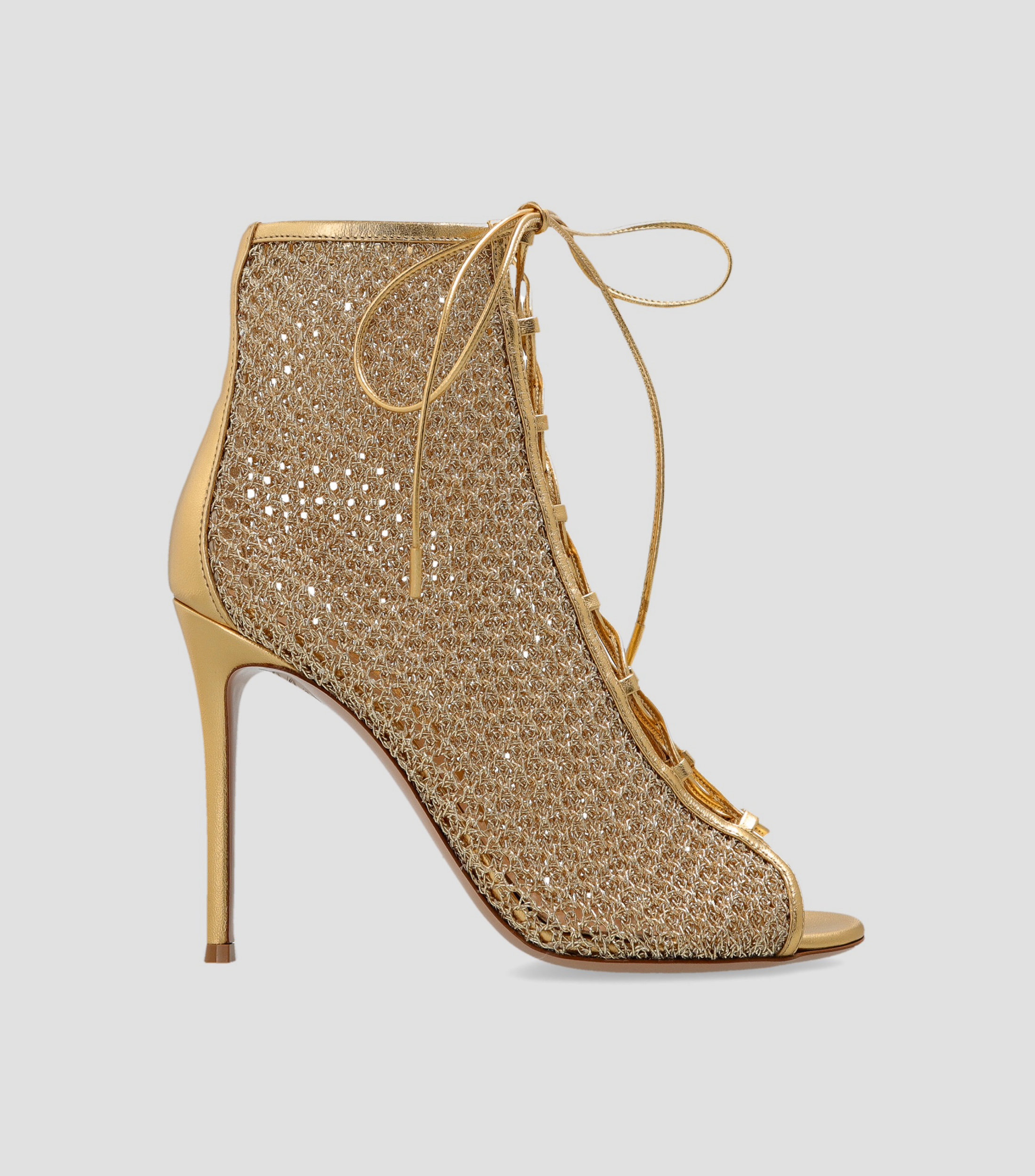 Botas de tacón alto de aguja en piel Mujer