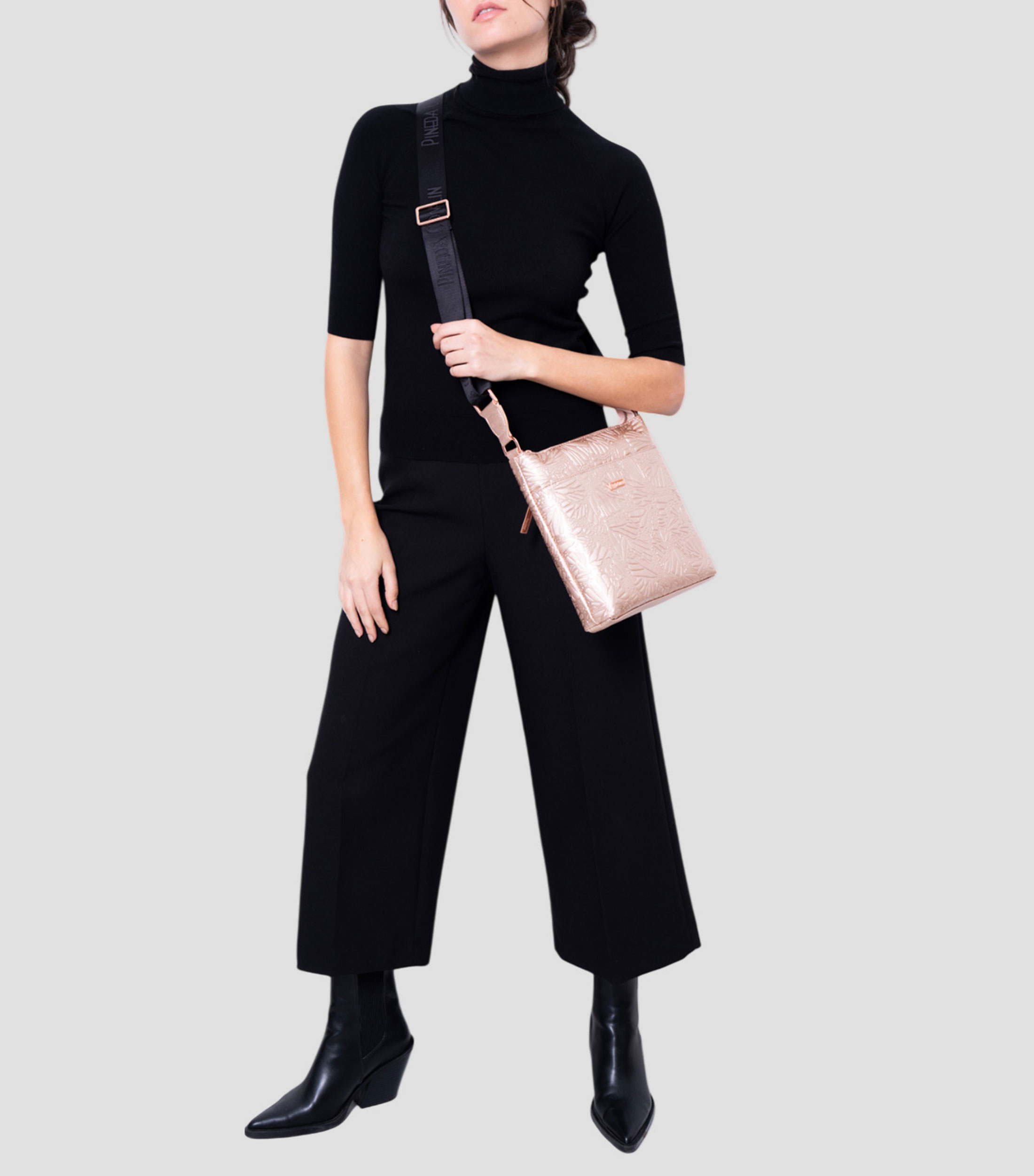 Bolsa Messenger grabado mariposa Mujer