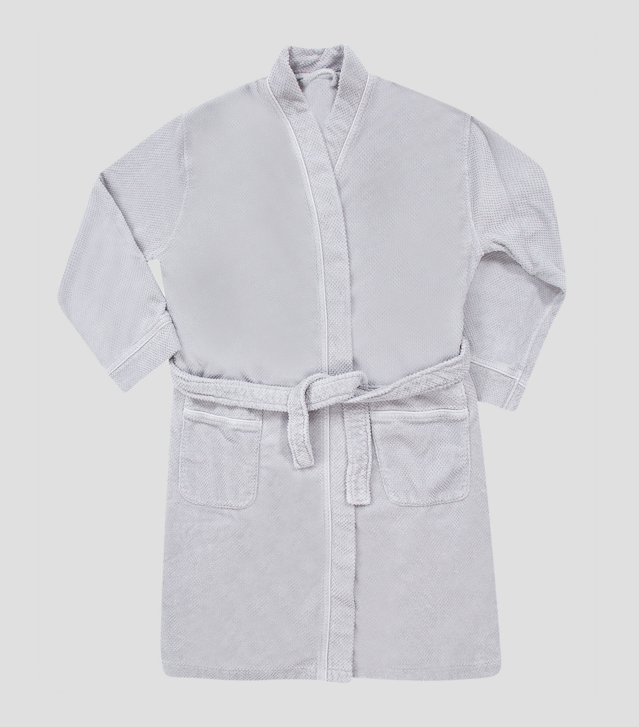 Bata de Bano Bee Wafle gris Unisex
