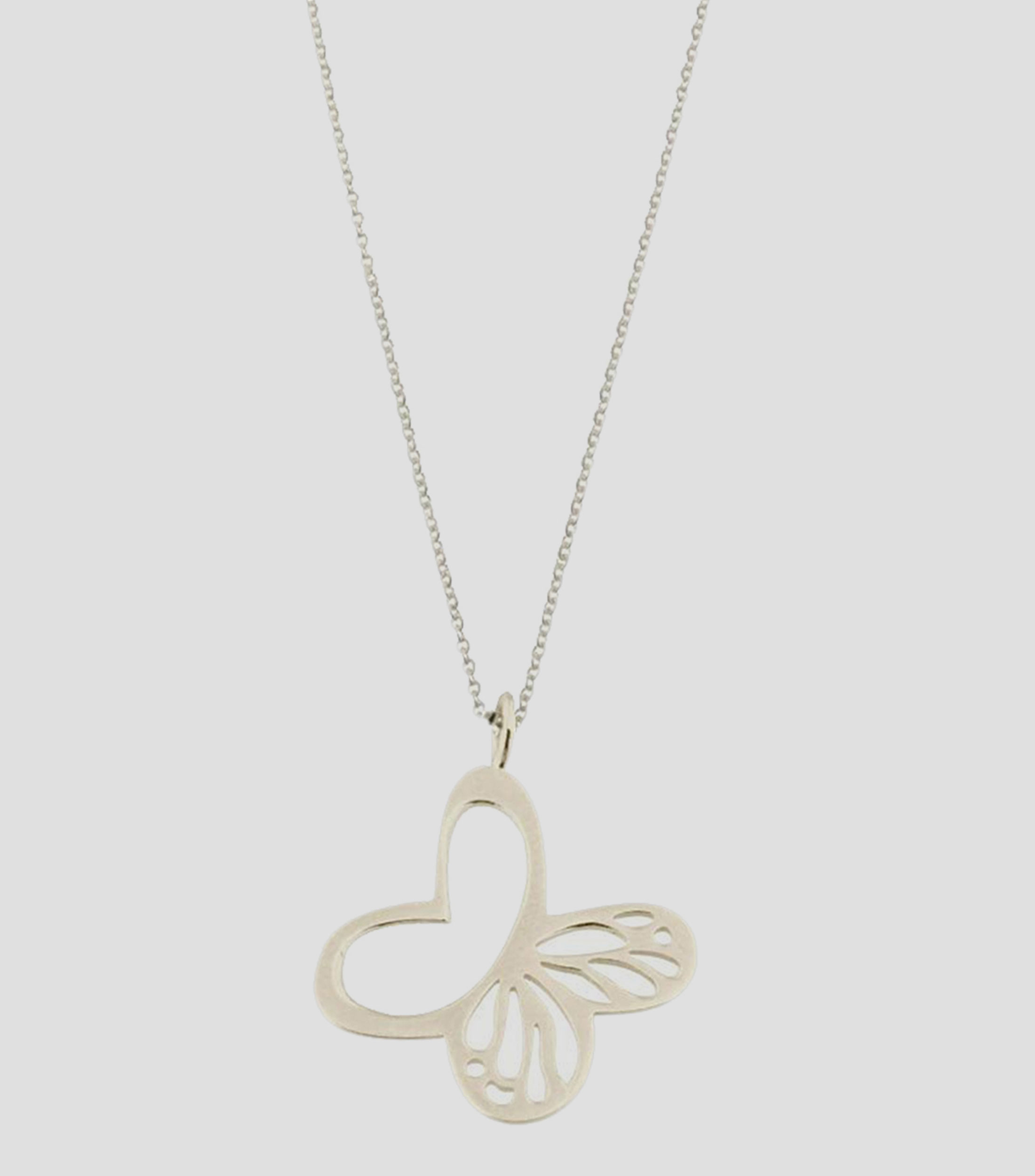 Dije en plata Mariposa Monarca Mujer