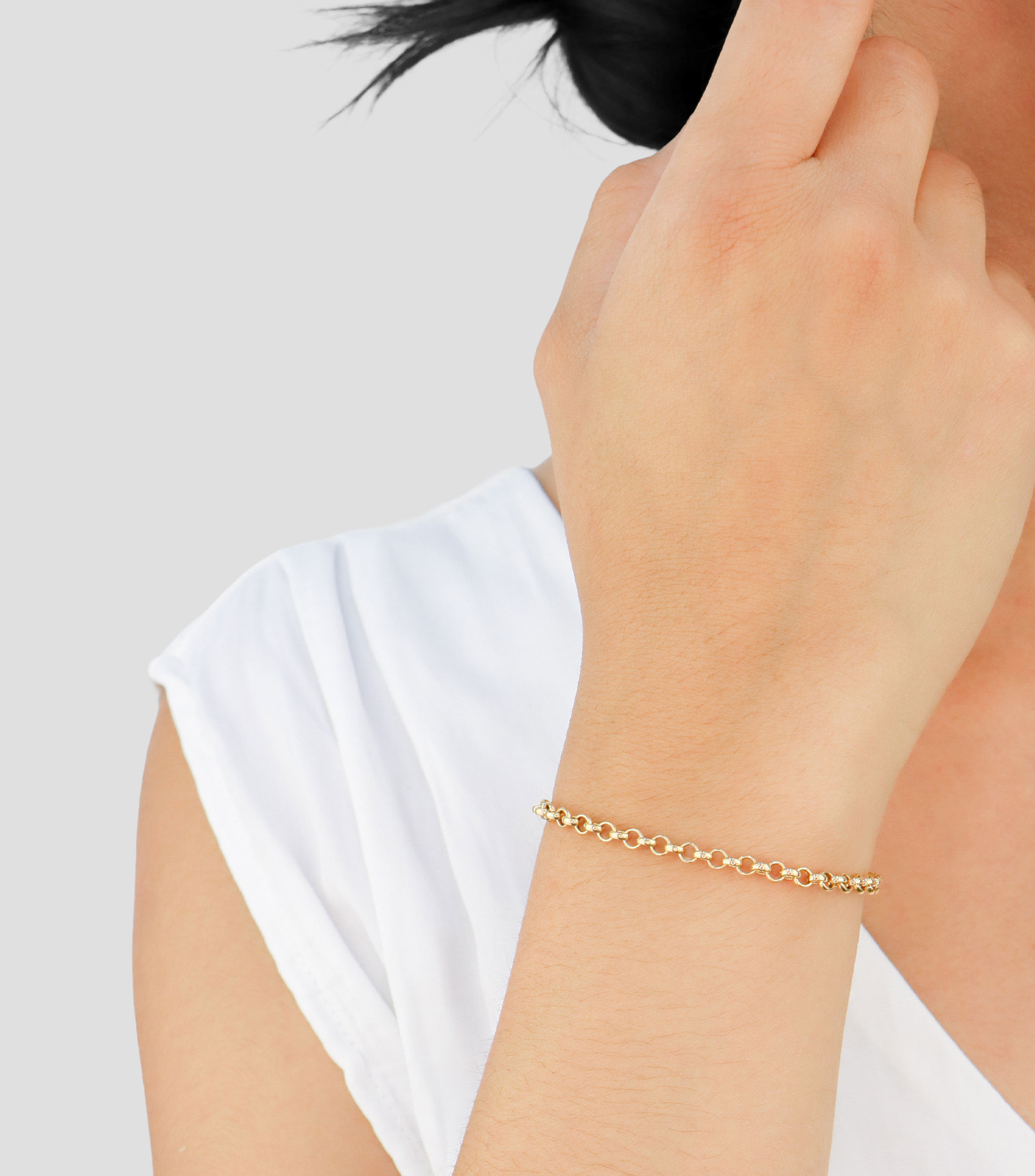 Pulsera en Oro de 14 Kilates Mujer