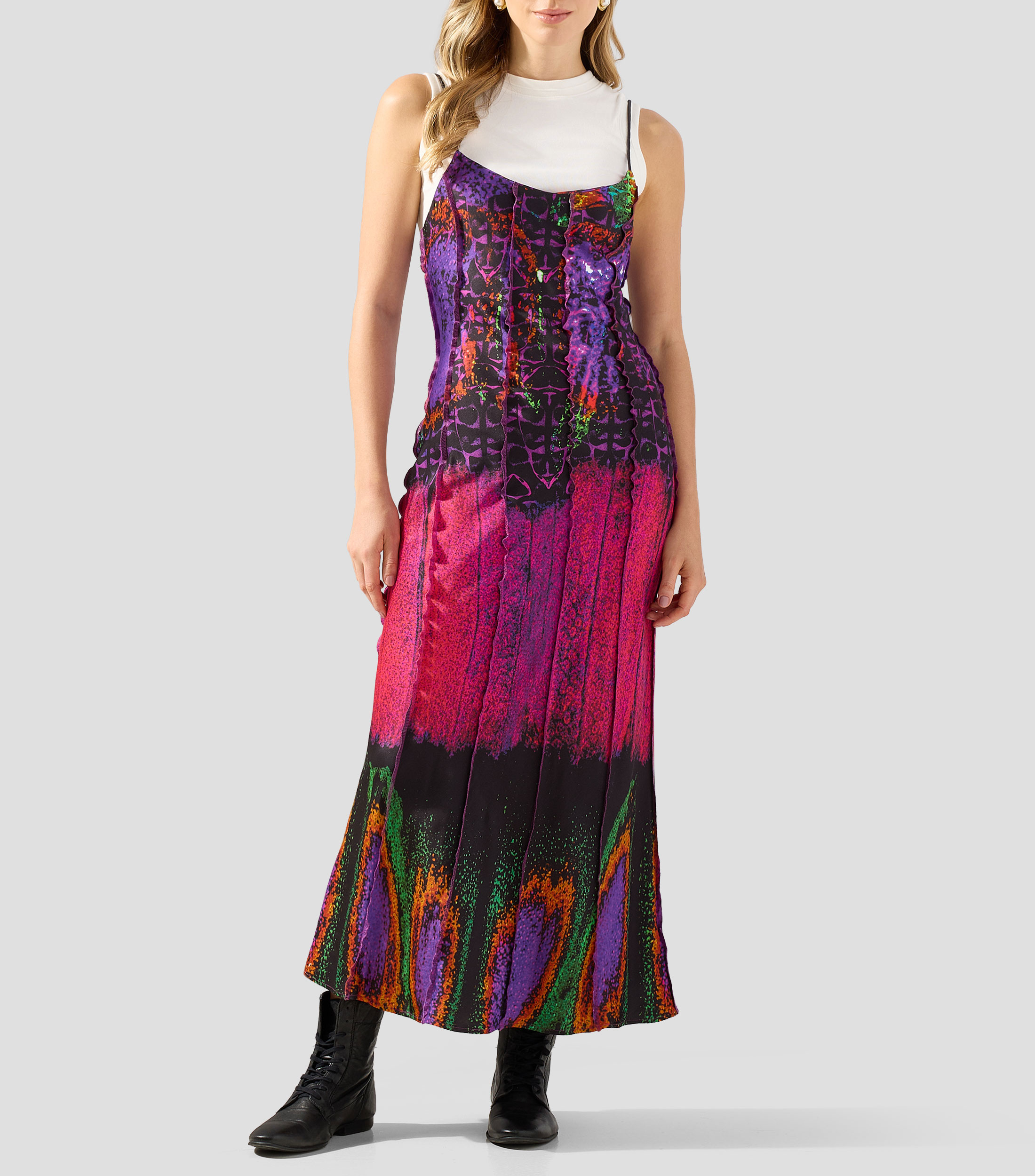 Vestido midi estampado Christian Lacroix Mujer