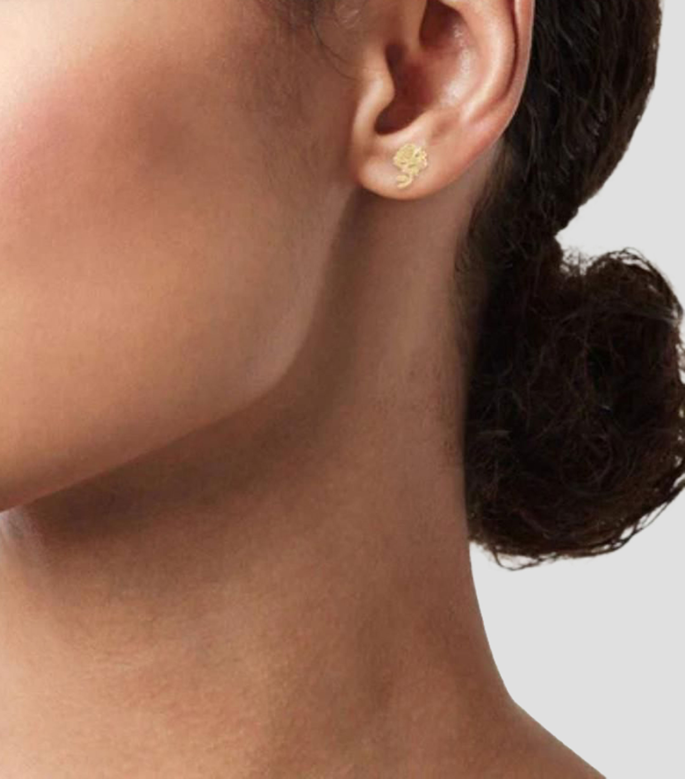 Aretes en Oro de 14 Kilates La Bella y la bestia Niña