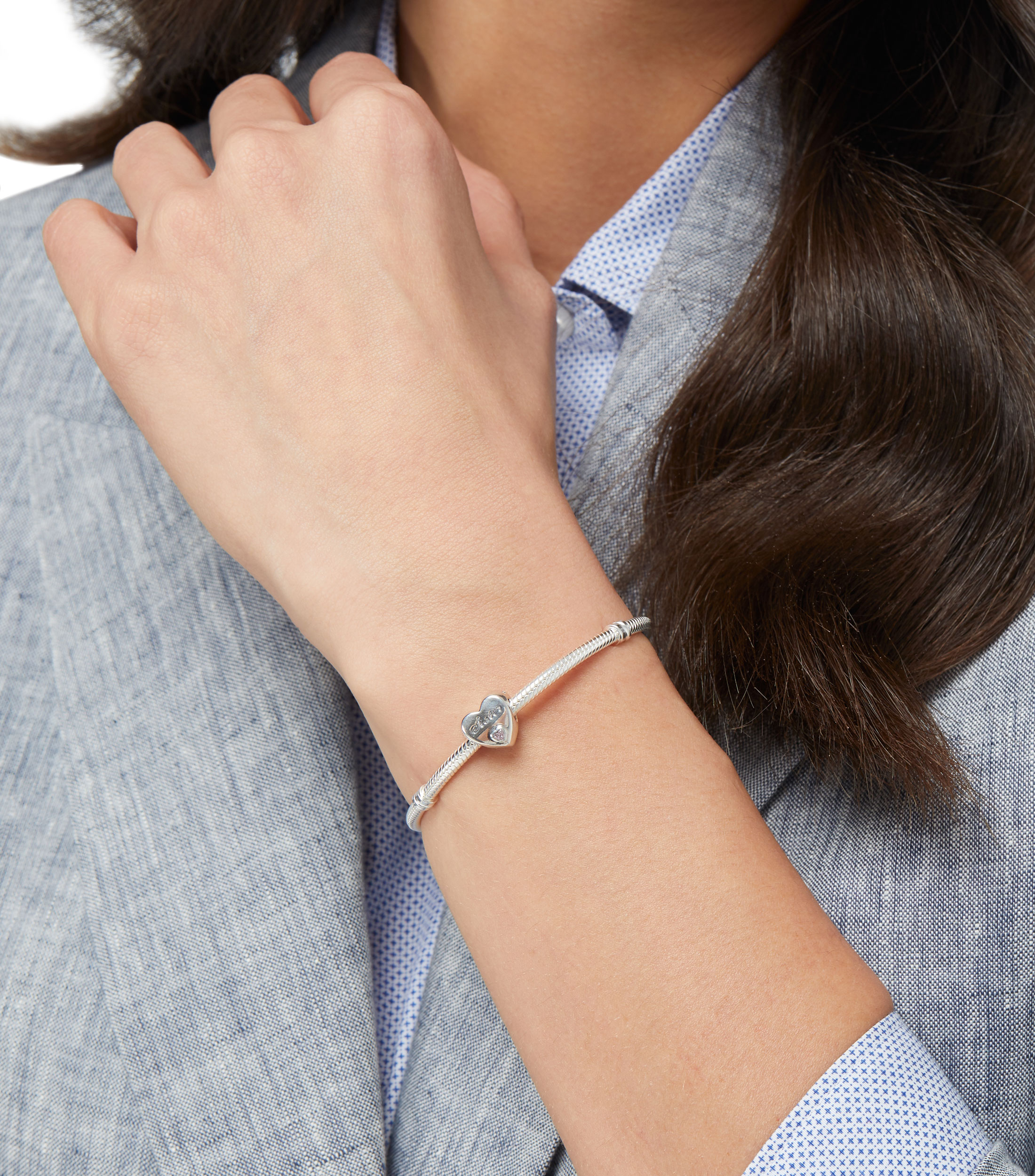 Charm en Plata .925 Corazon de hermana Mujer