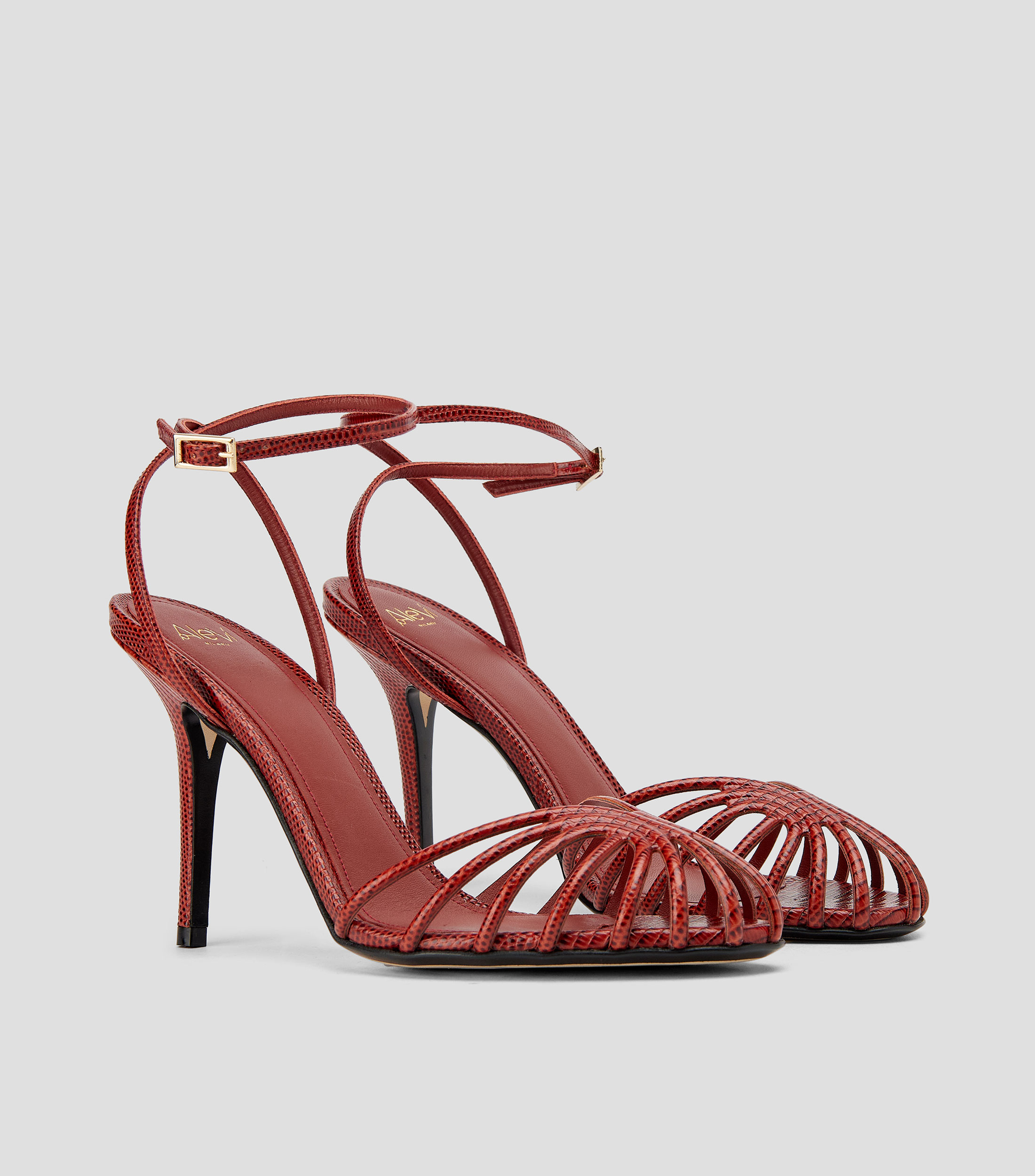 Zapatillas con tacón alto de aguja Mujer