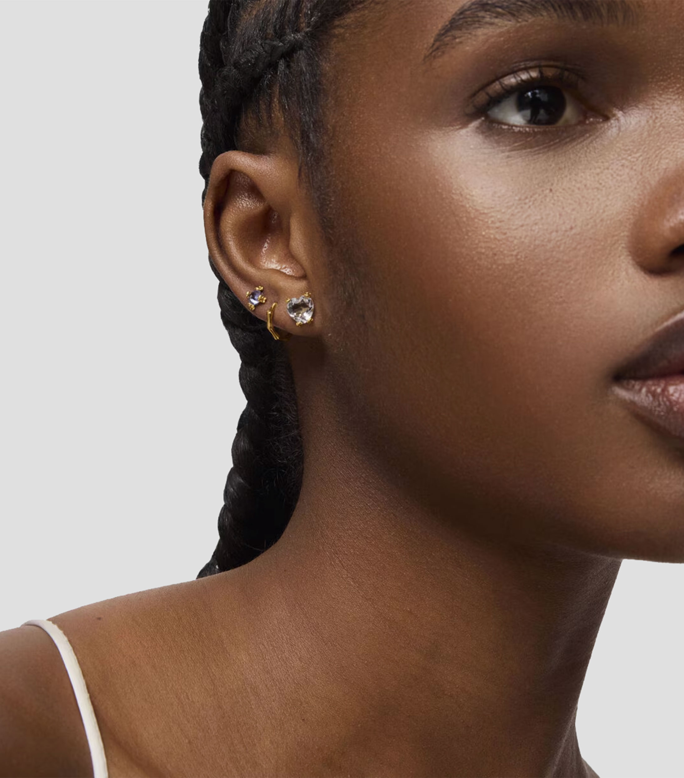 Aretes en Oro de 18 Kilates con Cuarzo Color Pills Mujer