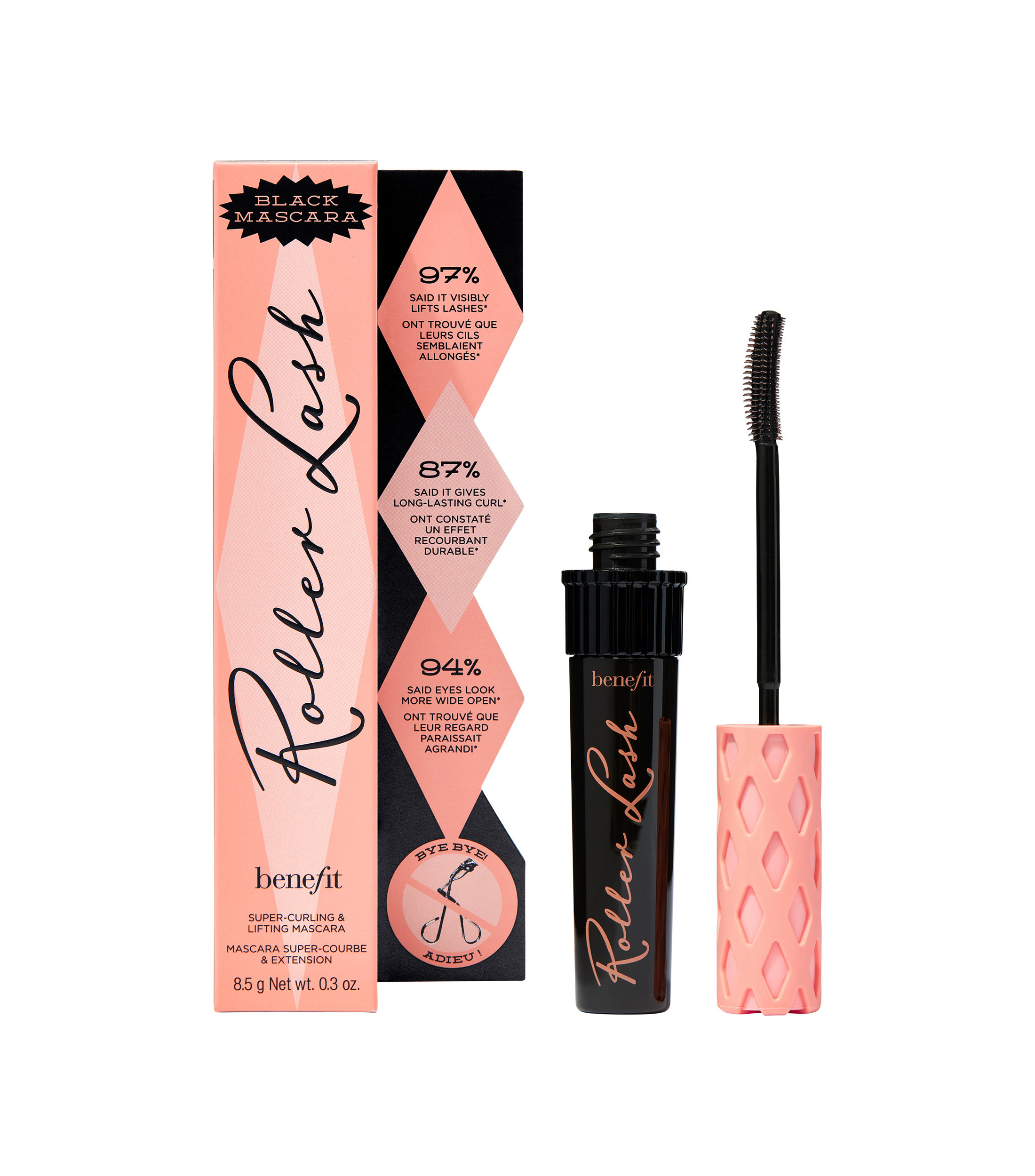 Mascara de pestanas rizadora Roller Lash, 8.5 gr